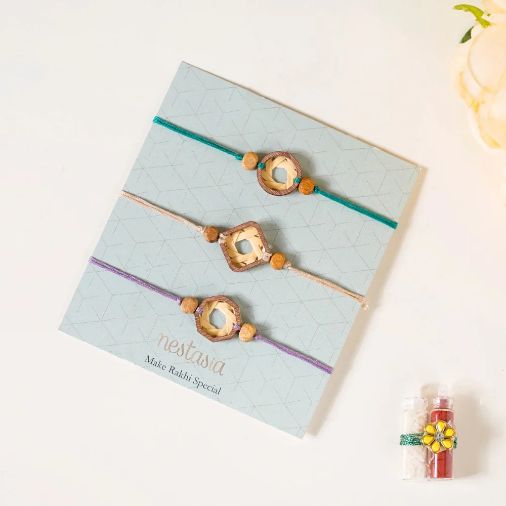 Organic Rakhi Gift Set Of 3 - Image 6