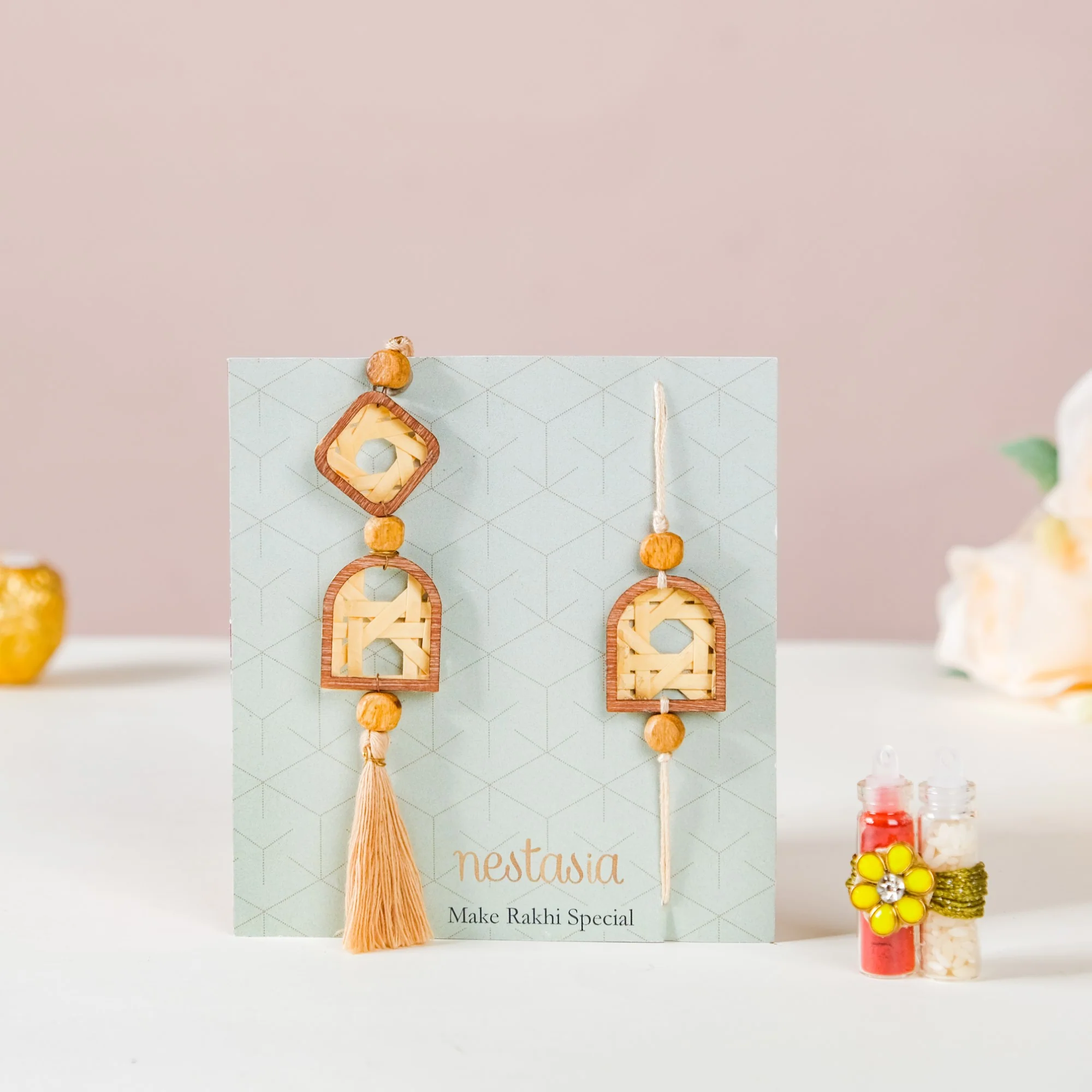Eco-Friendly Rakhi Gifts For Bhaiya & Bhabhi Set Of 3 - Image 5