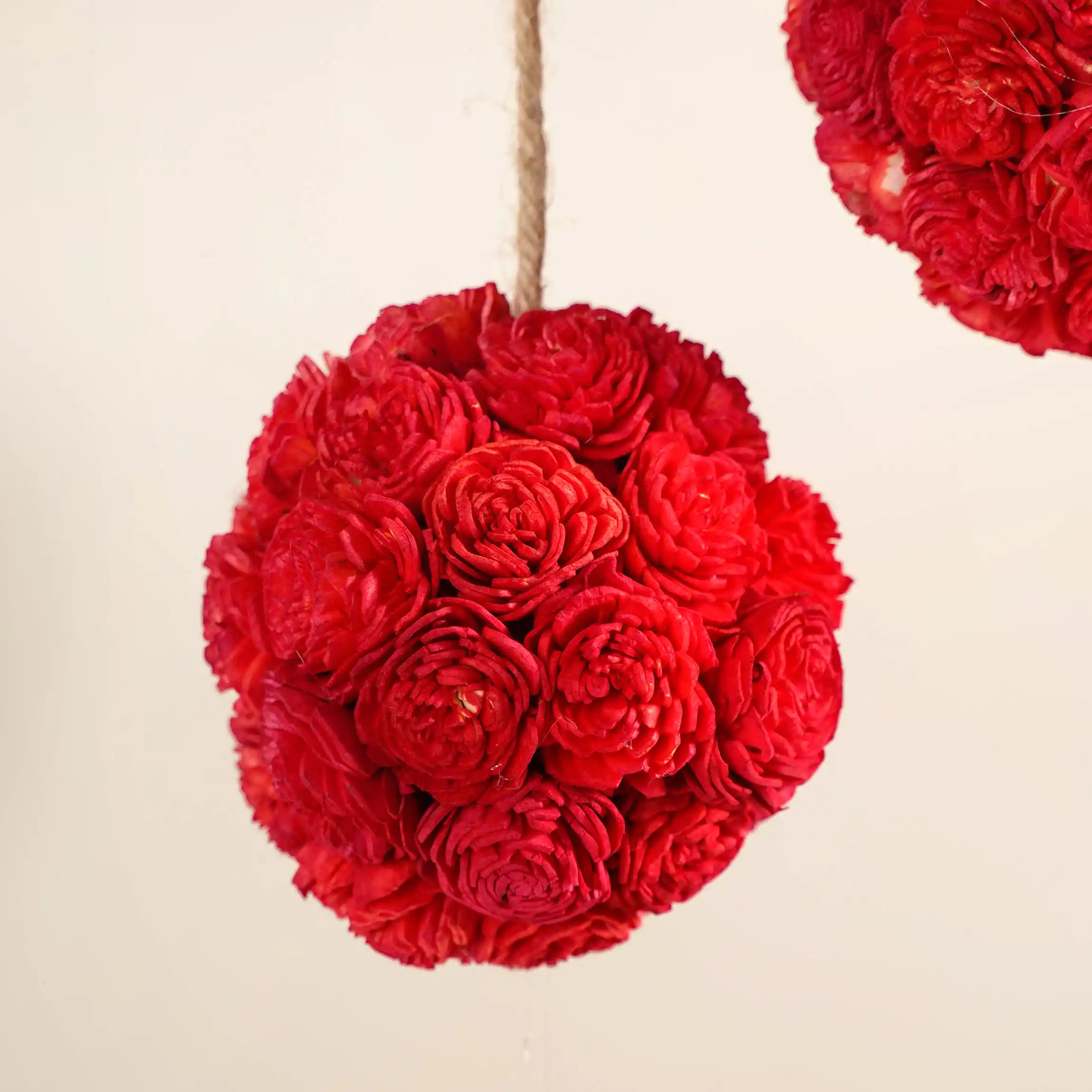 Eco-friendly Wall Hanging For Home Set of 4 Red - Image 10
