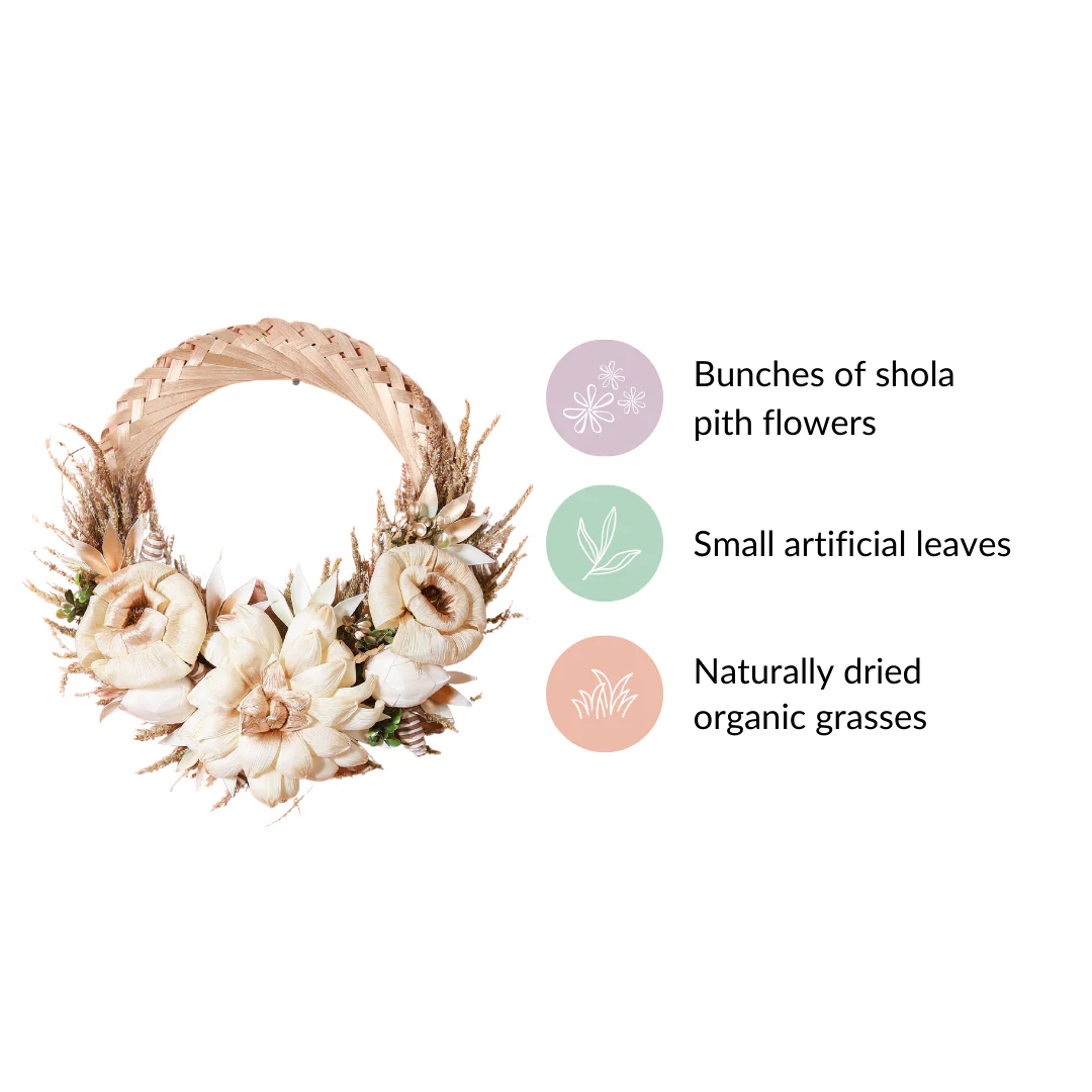 Eco-Friendly Wreath With Dried Flowers - Image 6