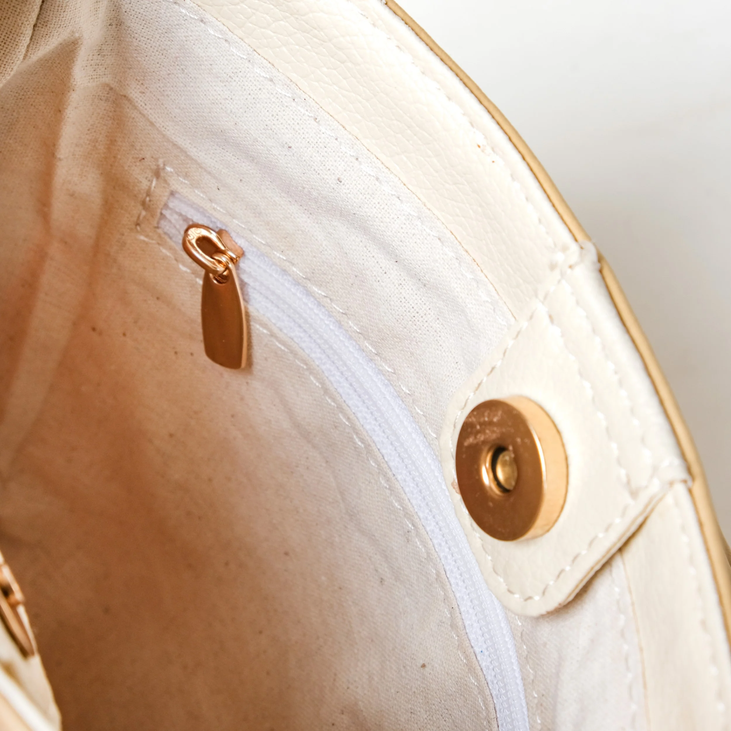 Eden Beige Bucket Handbag For Women - Image 9