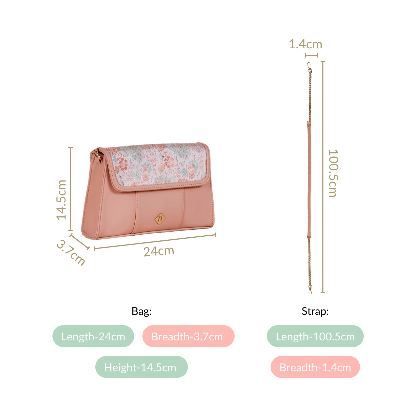 Eden Sling Bag Pink - Image 5