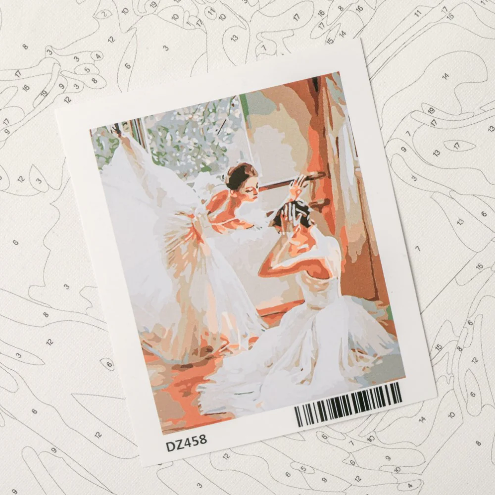 Elegant Ballet Dancers DIY Paint By Numbers Kit - Image 2