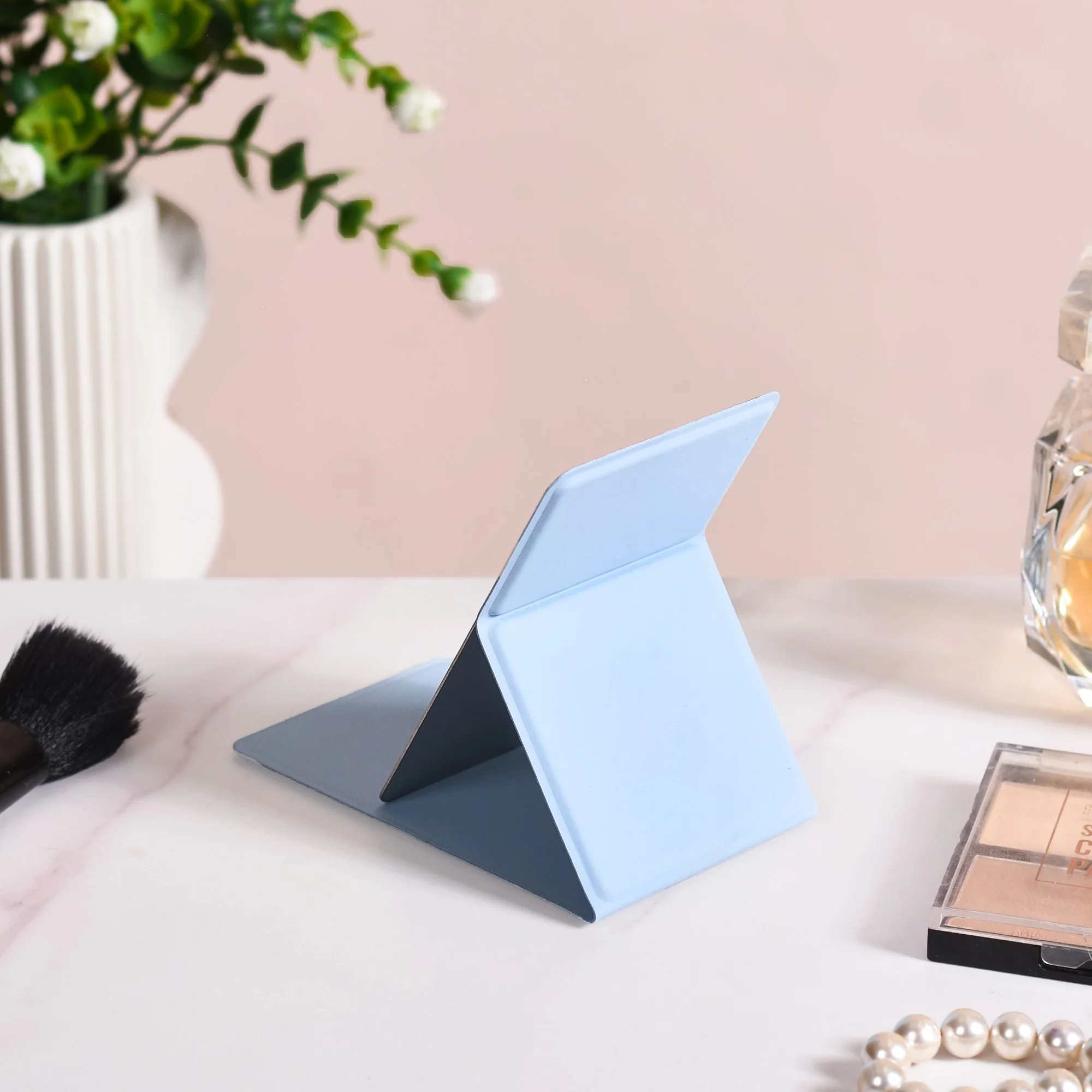 Elegant Compact Mirror Sky Blue - Image 2