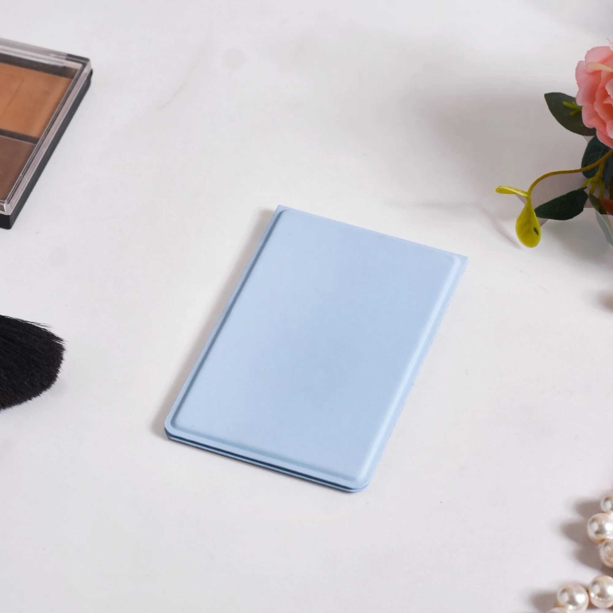 Elegant Compact Mirror Sky Blue - Image 7