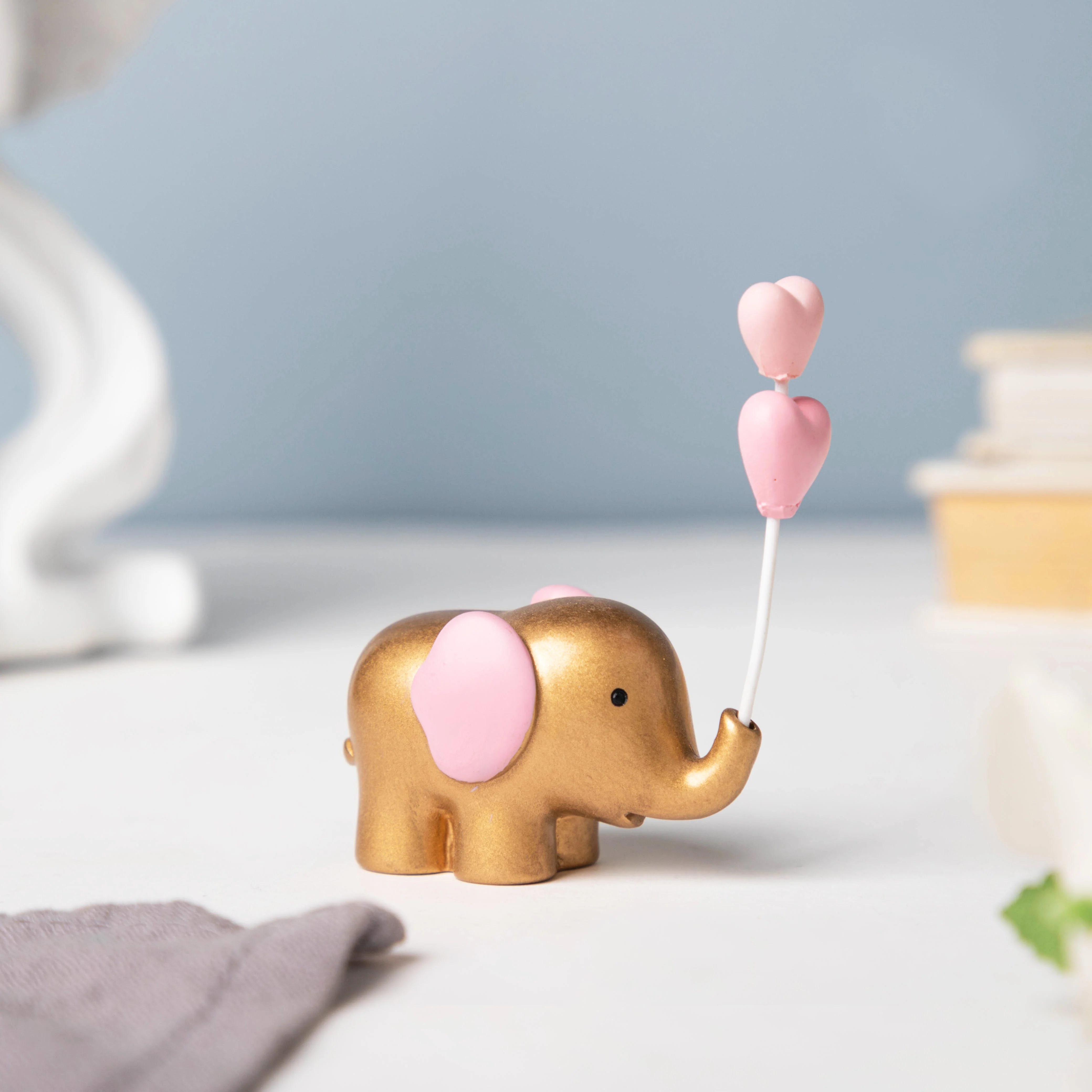 Pink Heart Elephant Decor - Image 5