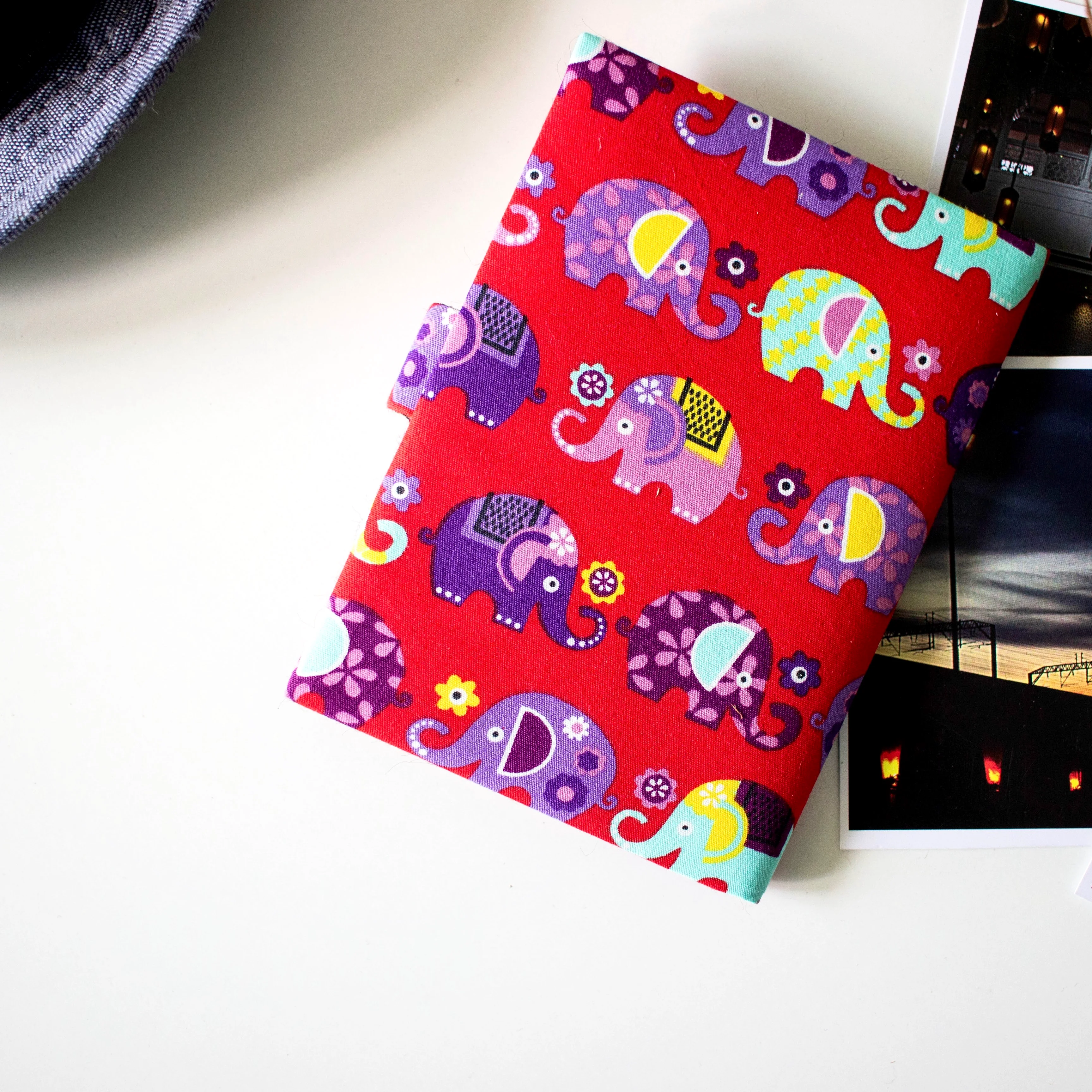 Elephant Passport Cover - Red - Image 2