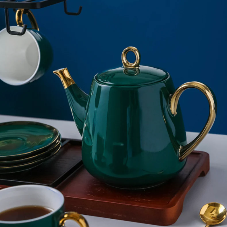Emerald Tea Set With Stand - Image 5