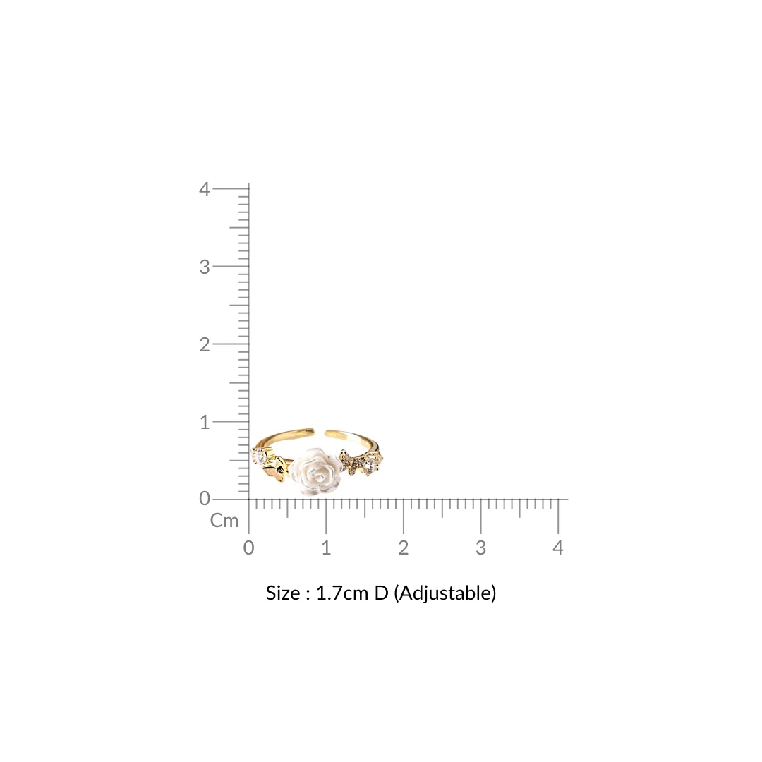Enchanted Rose Garden Gold Ring - Image 3