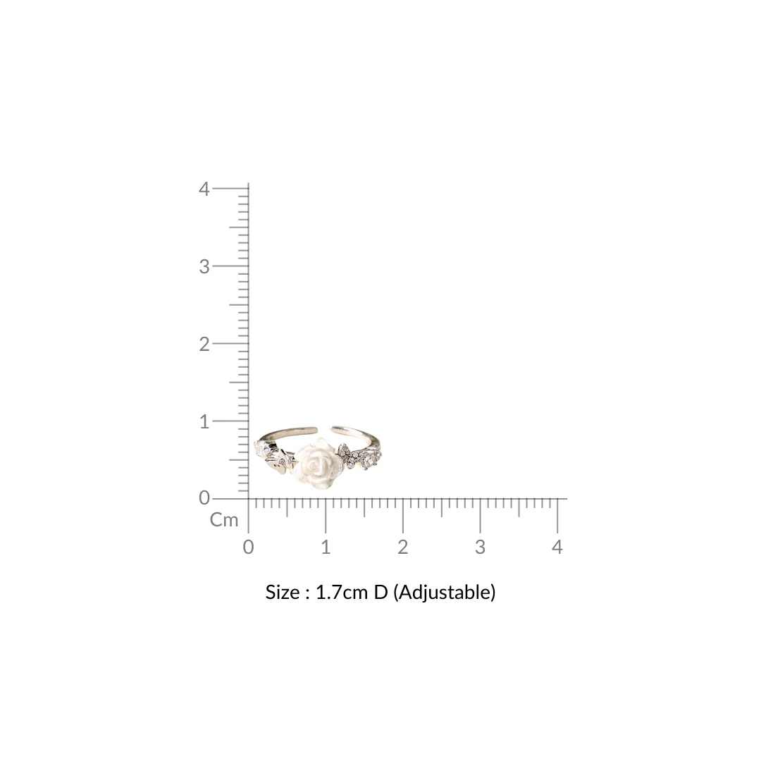 Enchanted Rose Garden Silver Ring - Image 3