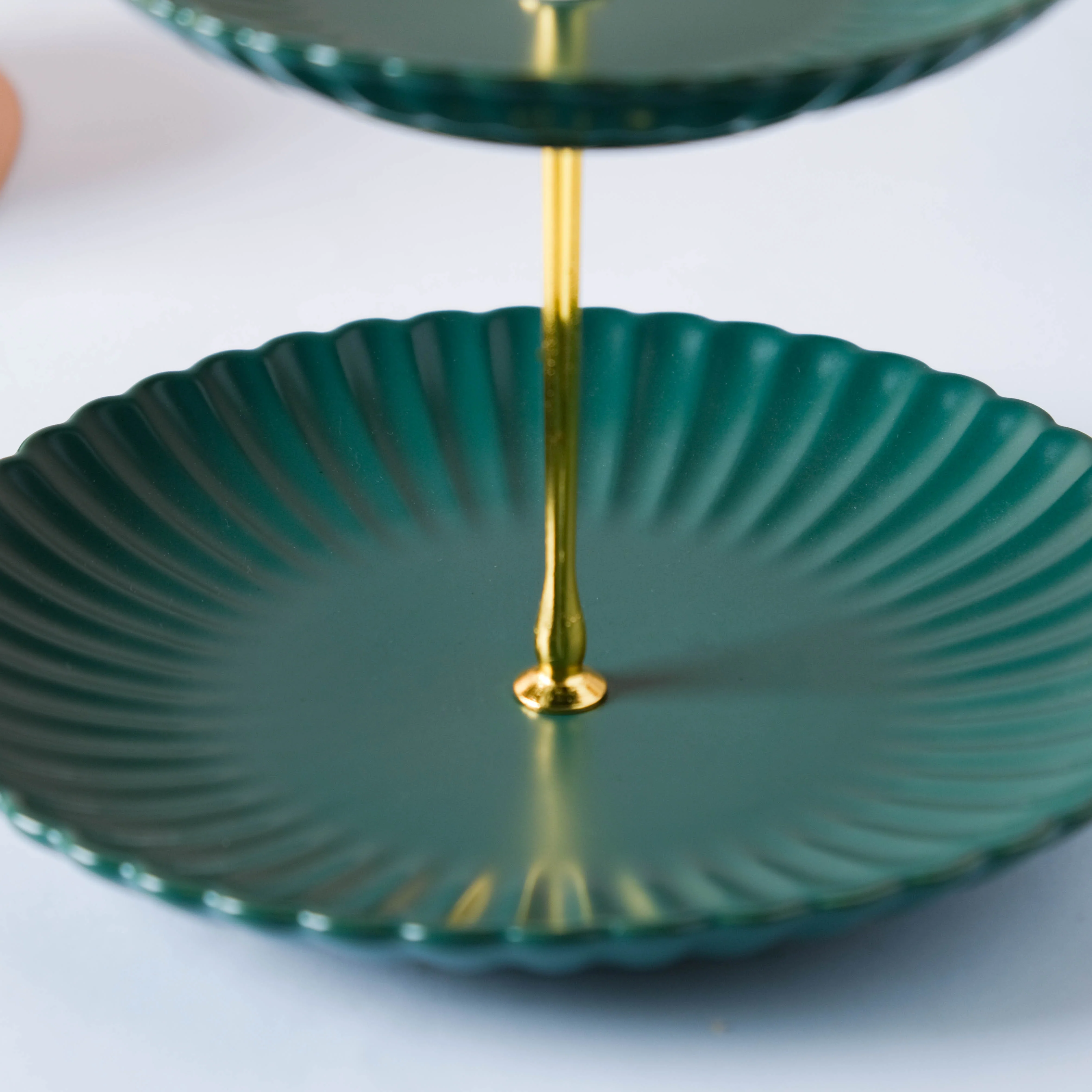 Enchanting Teal 2-tier Cupcake Stand - Image 5