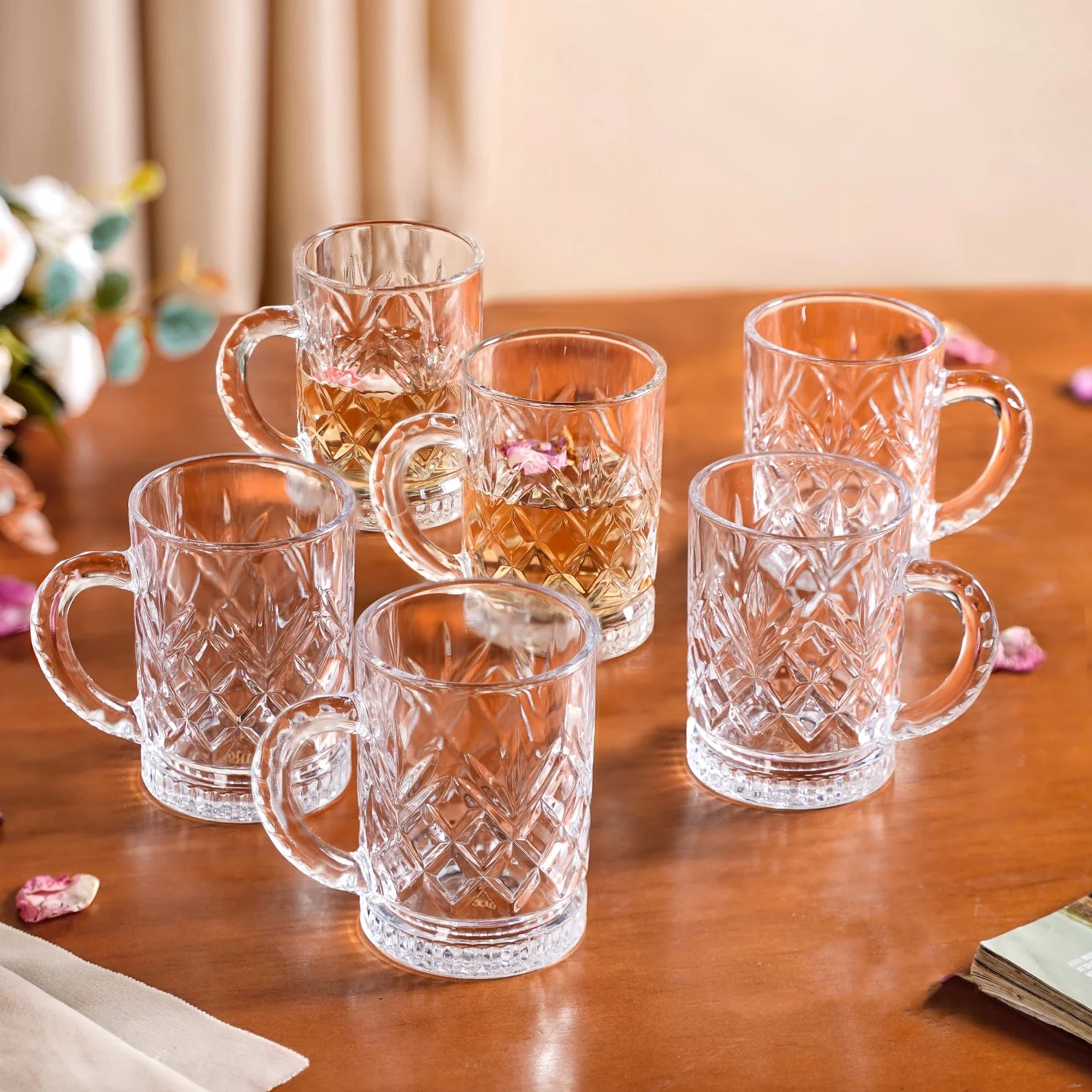 Engraved Glass Mugs Set Of 6 200ml - Image 8