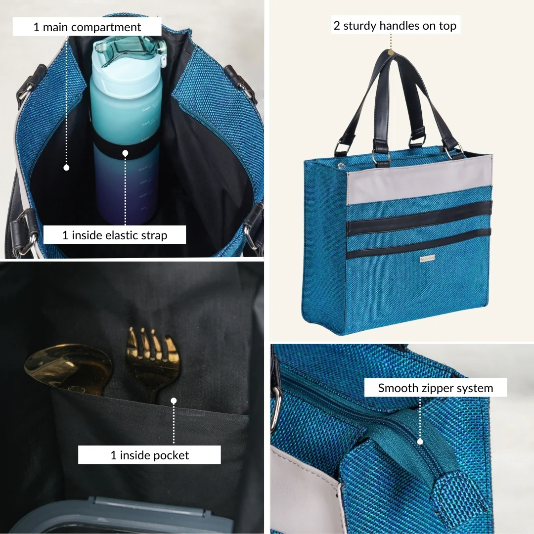 Everyday Blue Lunch Bag - Image 4