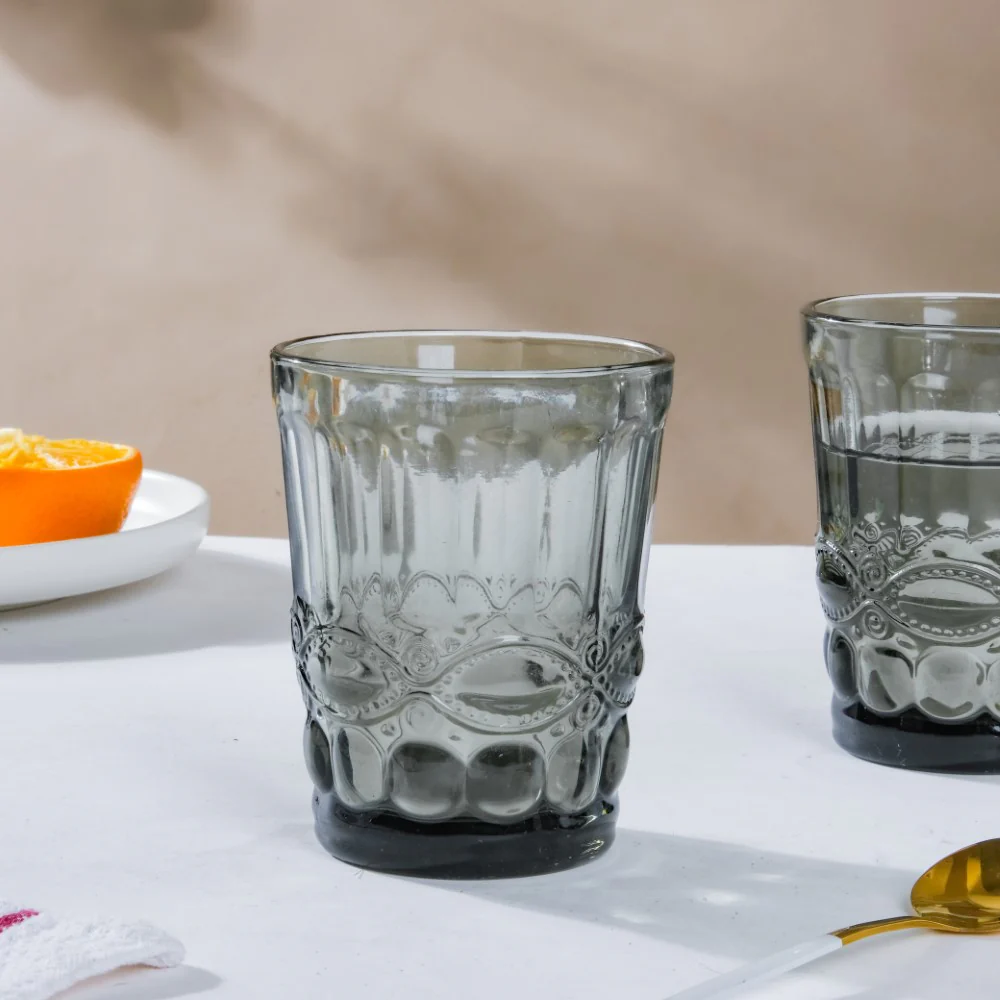 Everyday Drinking Glass Grey Set Of 6 250 ml - Image 7