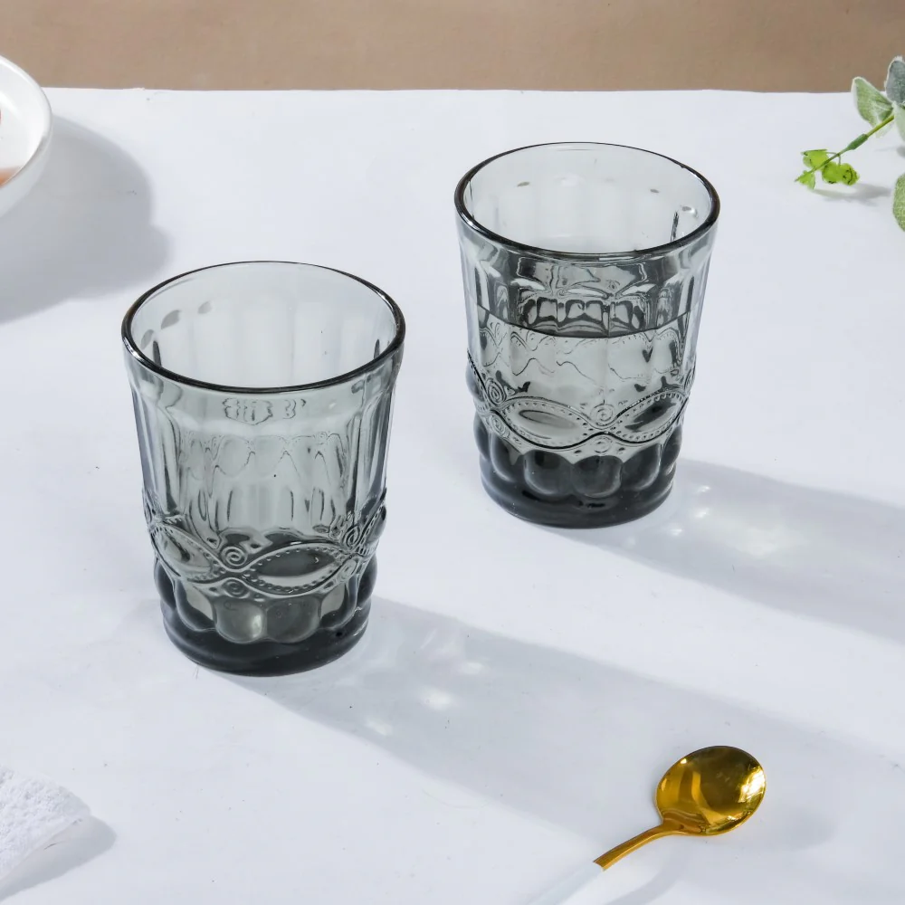 Everyday Drinking Glass Grey Set Of 6 250 ml - Image 8