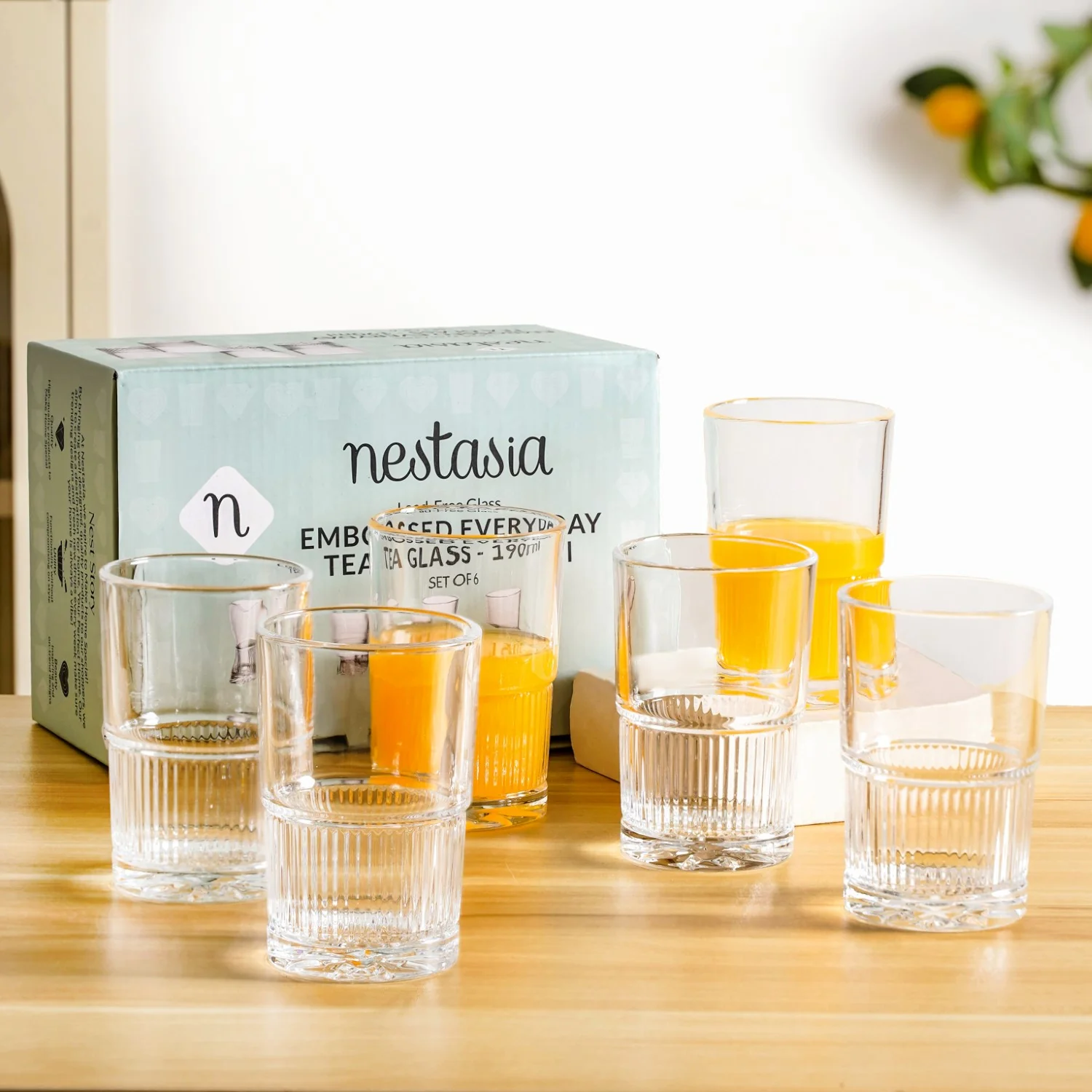 Everyday Tea Glass Set Of 6 190ml - Image 2