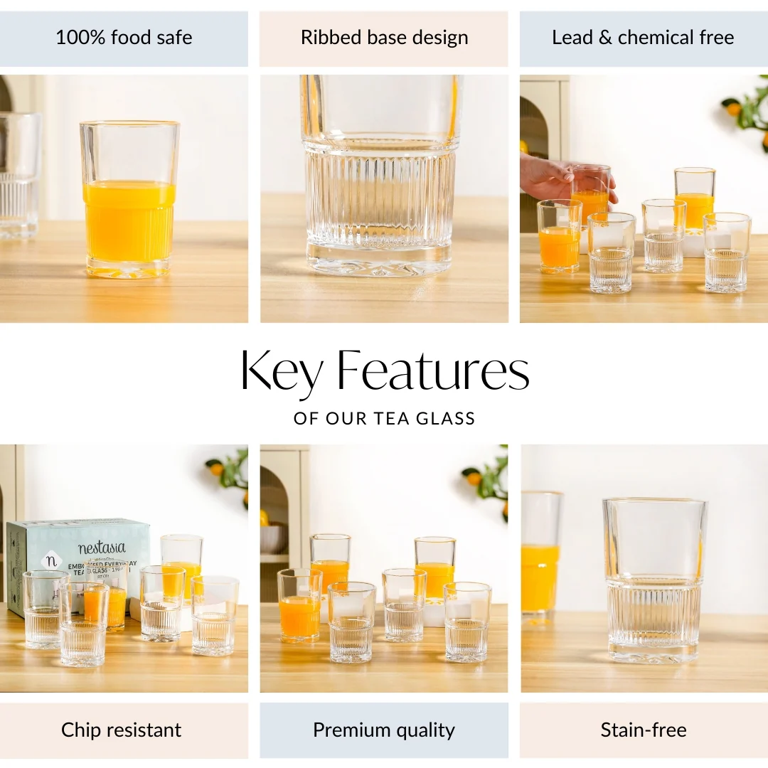 Everyday Tea Glass Set Of 6 190ml - Image 5