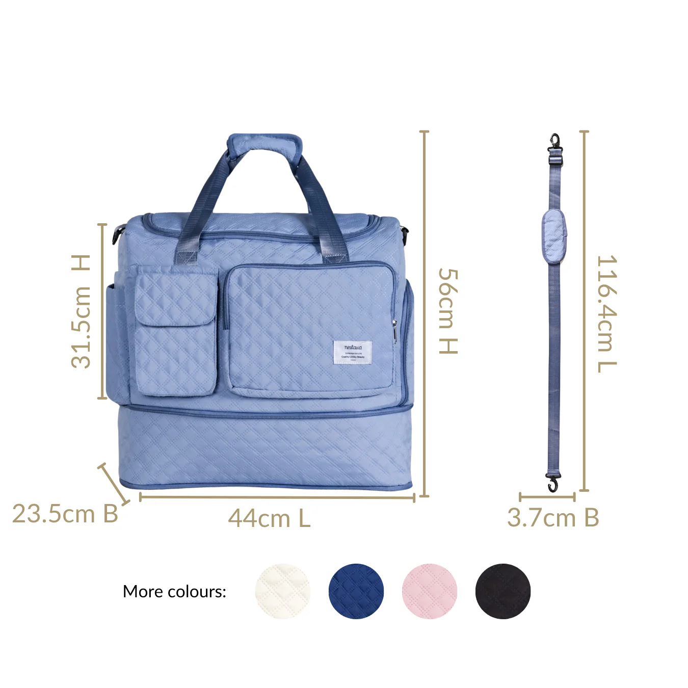 Expandable Dova Travel Duffle Bag - Image 4