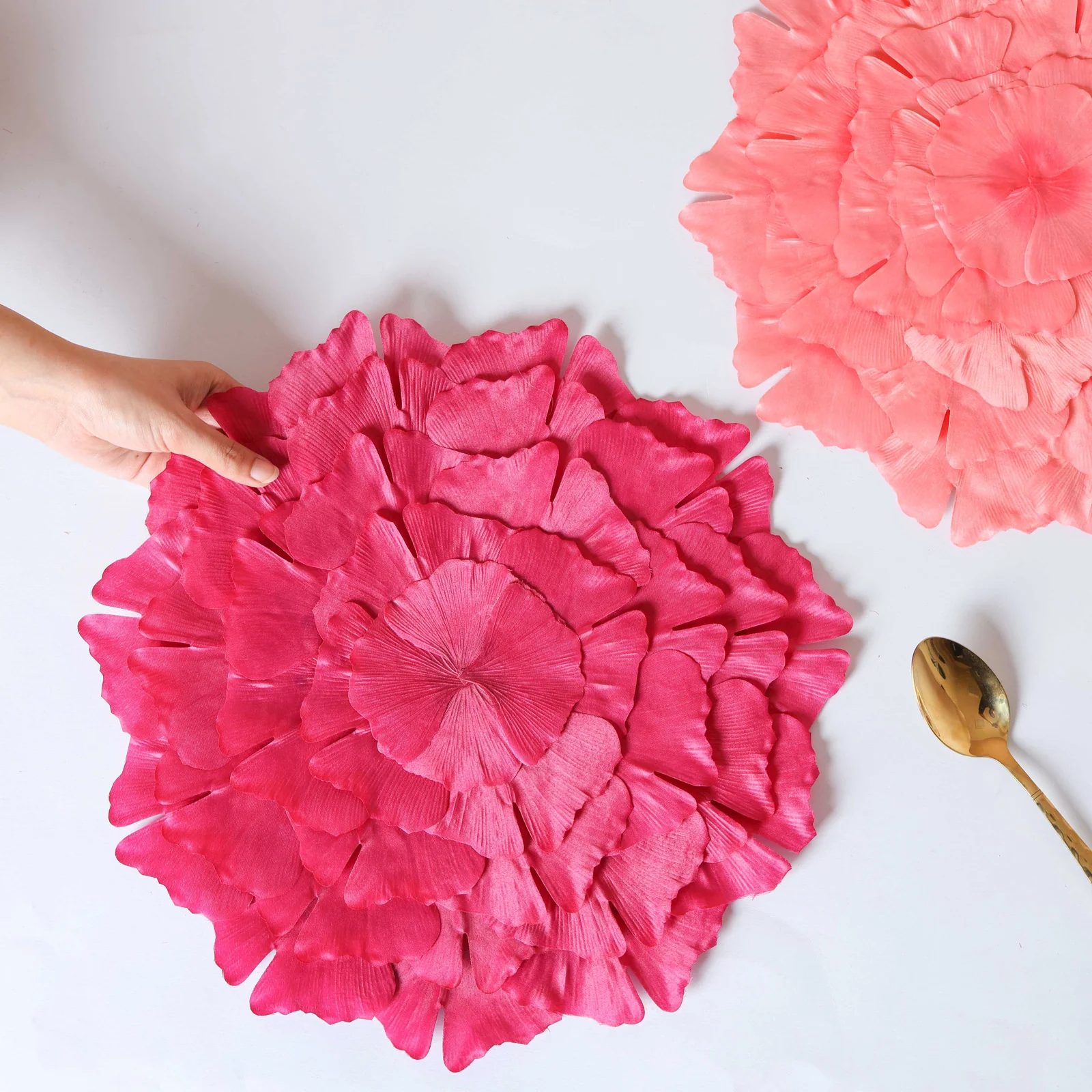 Fabric Flower Placemat Set of 2 - Image 3