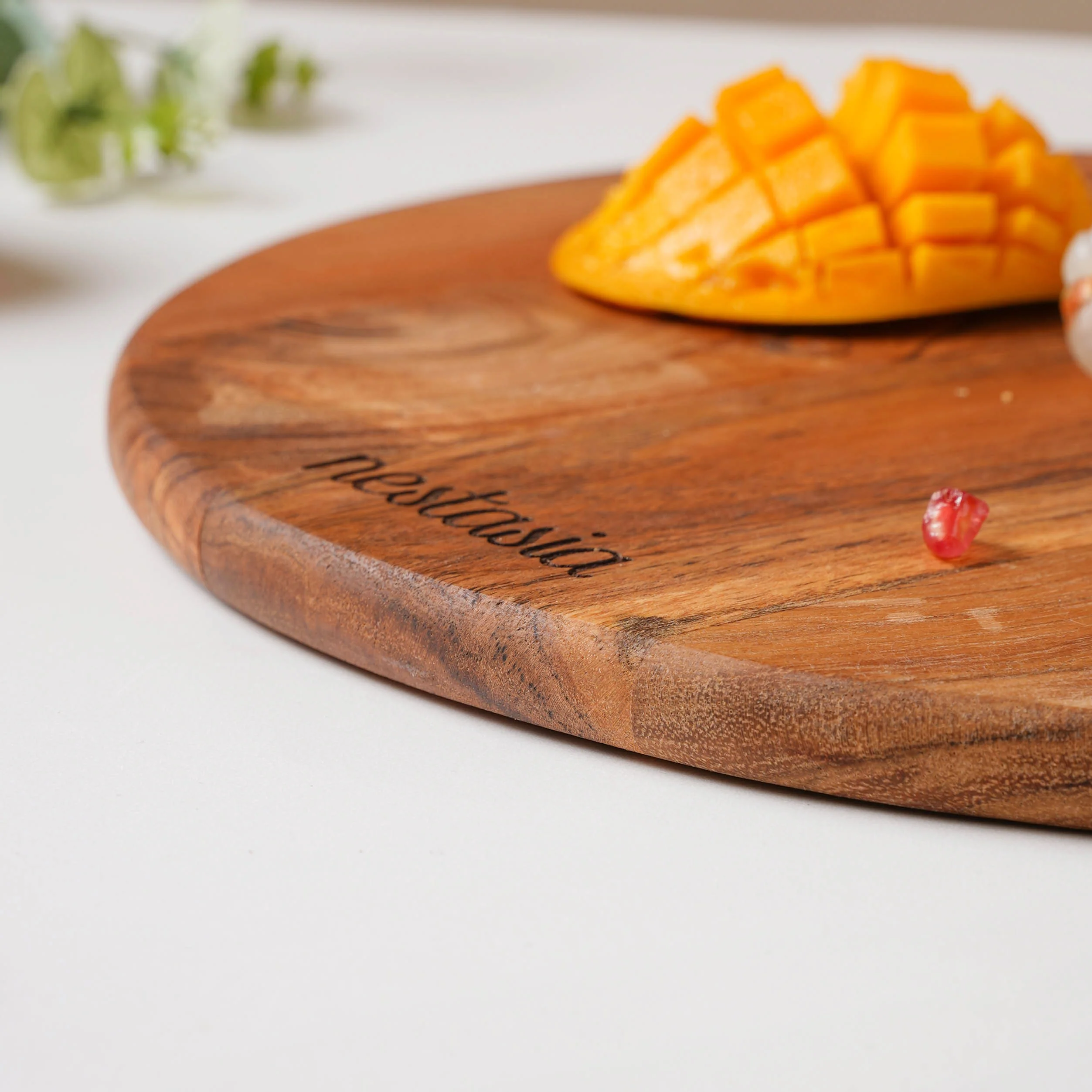 Farmhouse Round Wooden Platter 15 Inch - Image 6