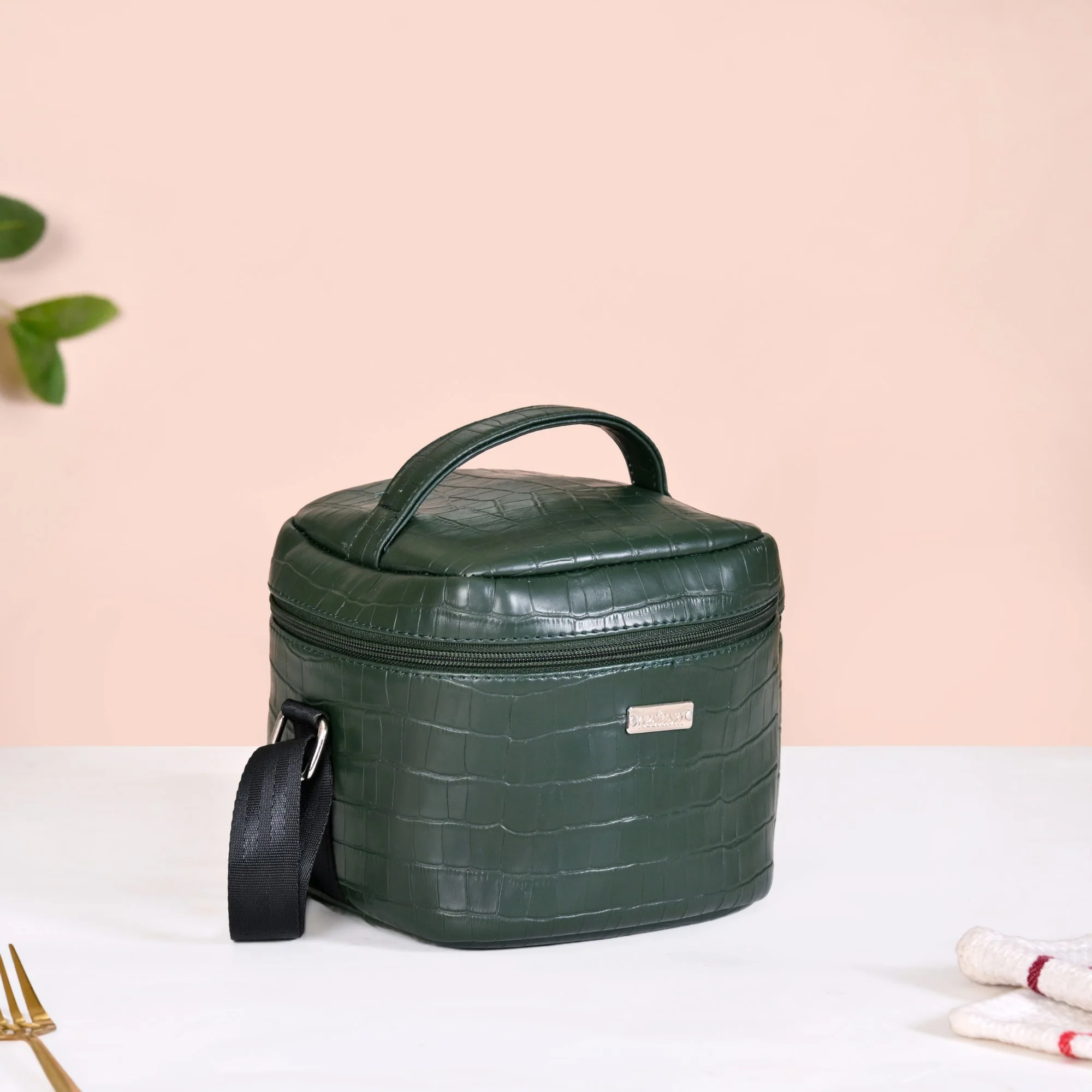 Fashion Forward Lunch Bag Lunch Box Set Green - Image 2