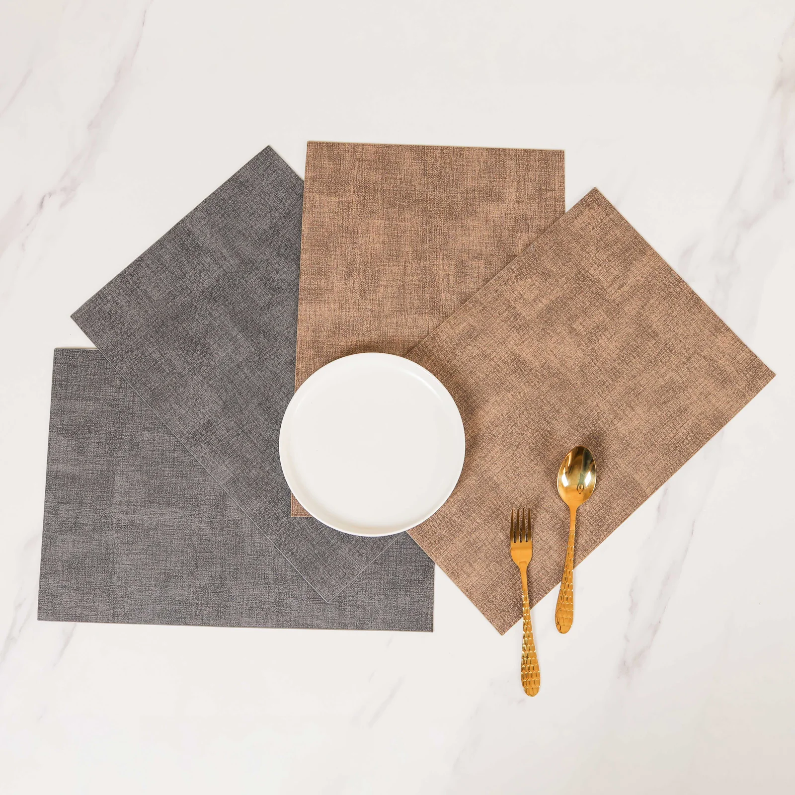 Faux Leather Table Mat Set of 2 - Image 4