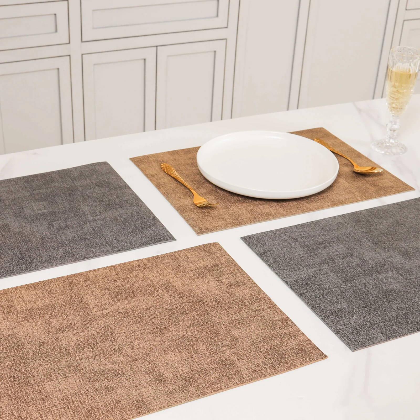 Faux Leather Table Mat Set of 2 - Image 6