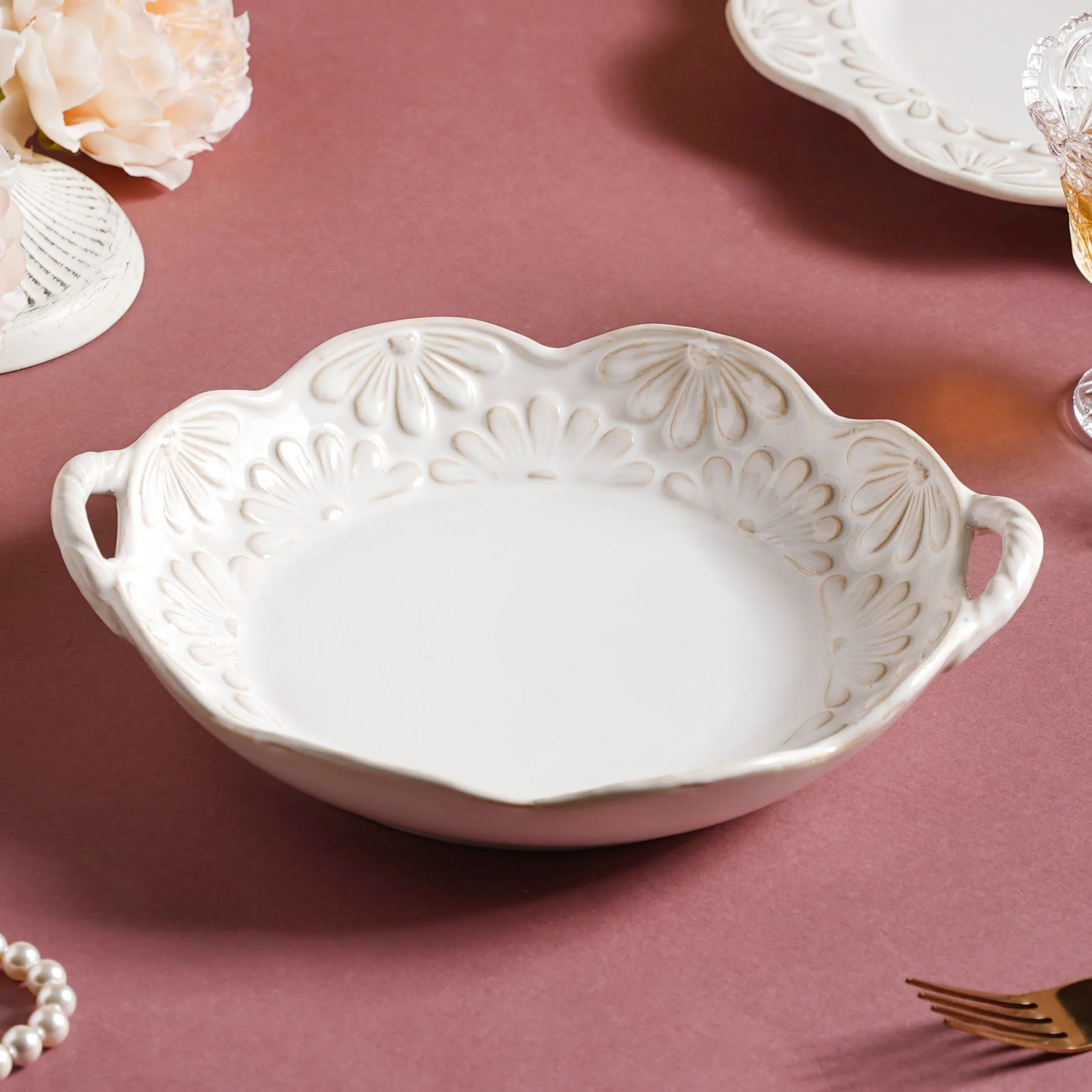 Faye Bowl With Handle 9 Inch 500 ml - Image 4