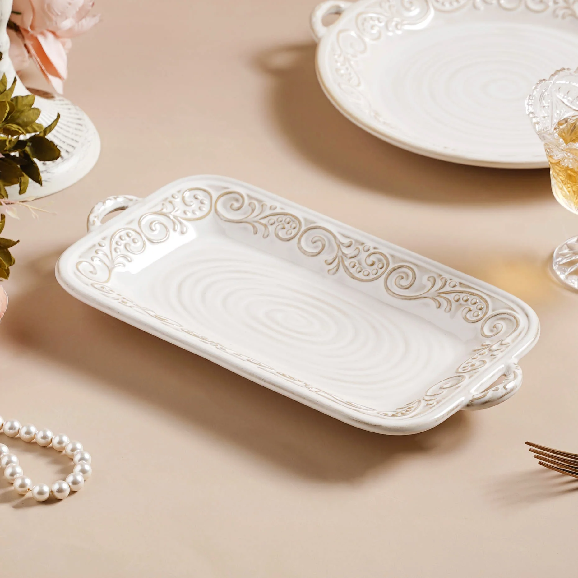Faye Rectangular Baking Plate 10 Inch - Image 4