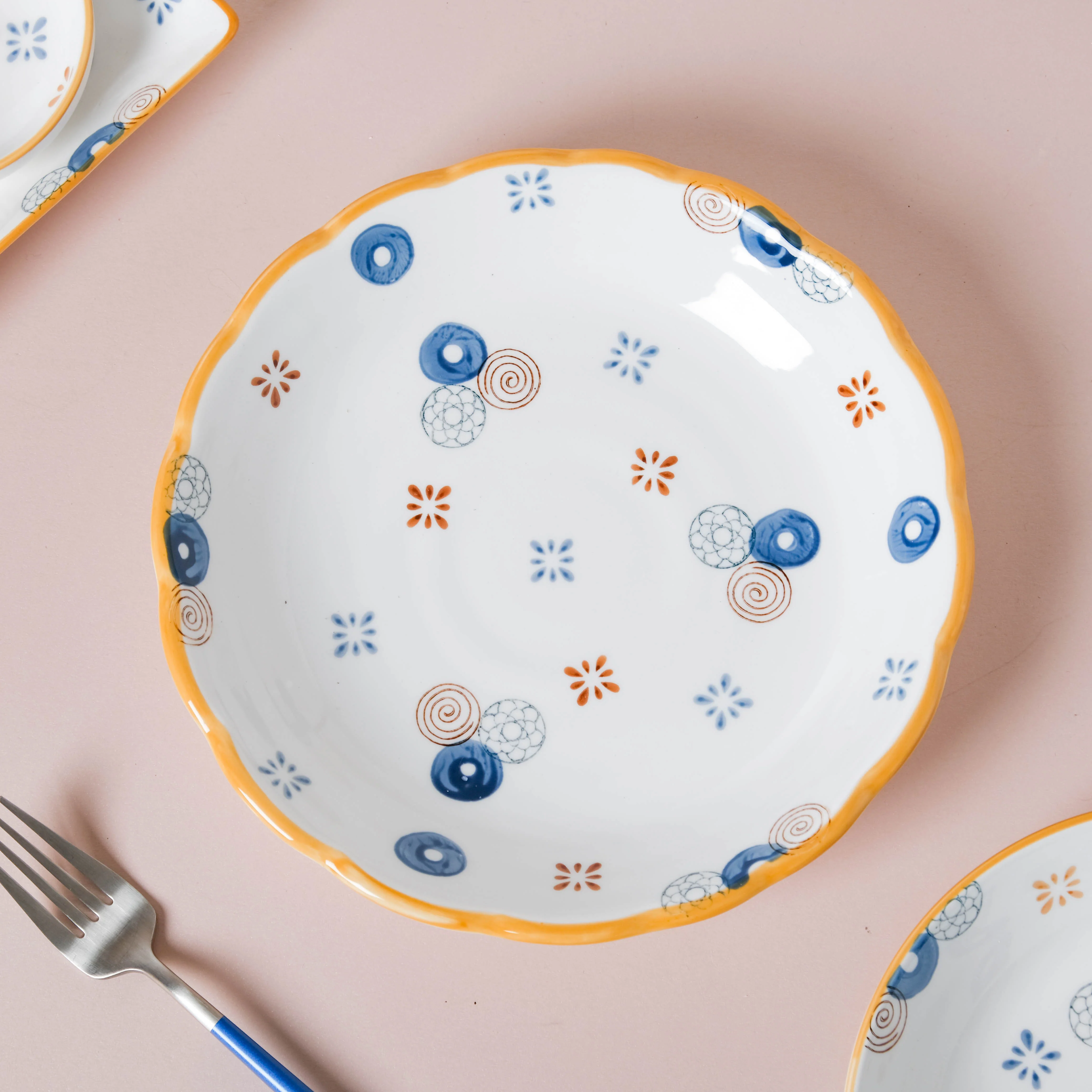Feliz Abstract 36 Piece Pasta Set For 6 - Image 11
