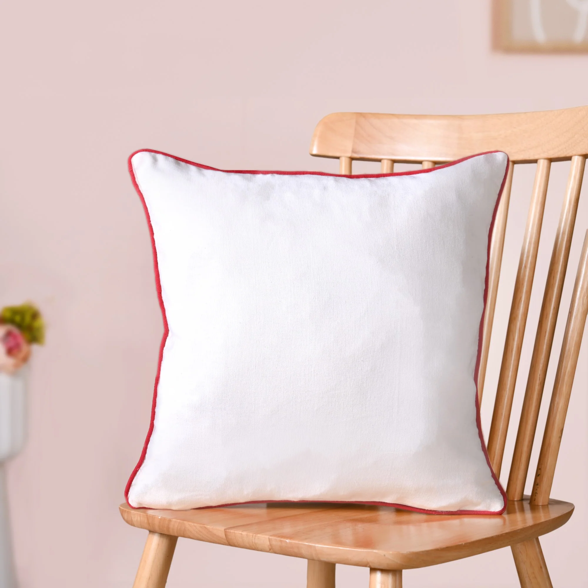 Felt Hearts Cotton Cushion Cover 40x40cm - Image 8