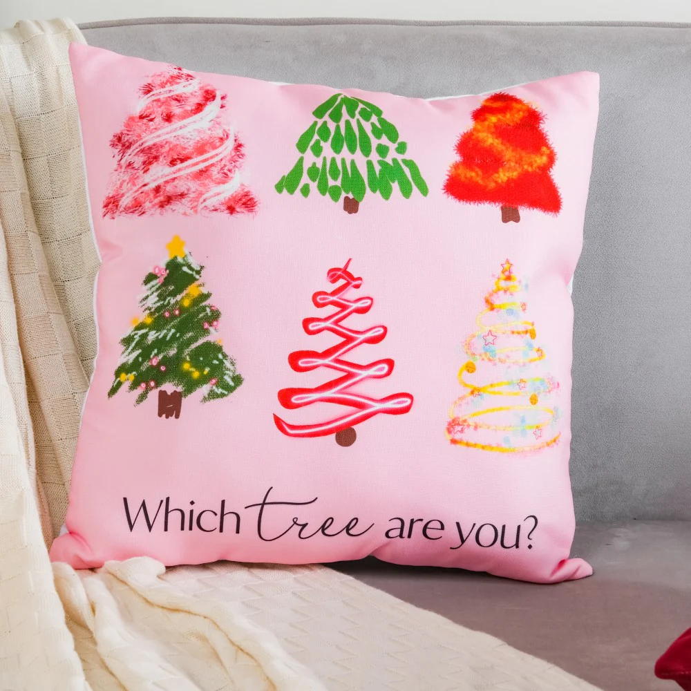 Festive Tree Cushion Cover 16 X 16 Inch - Image 3