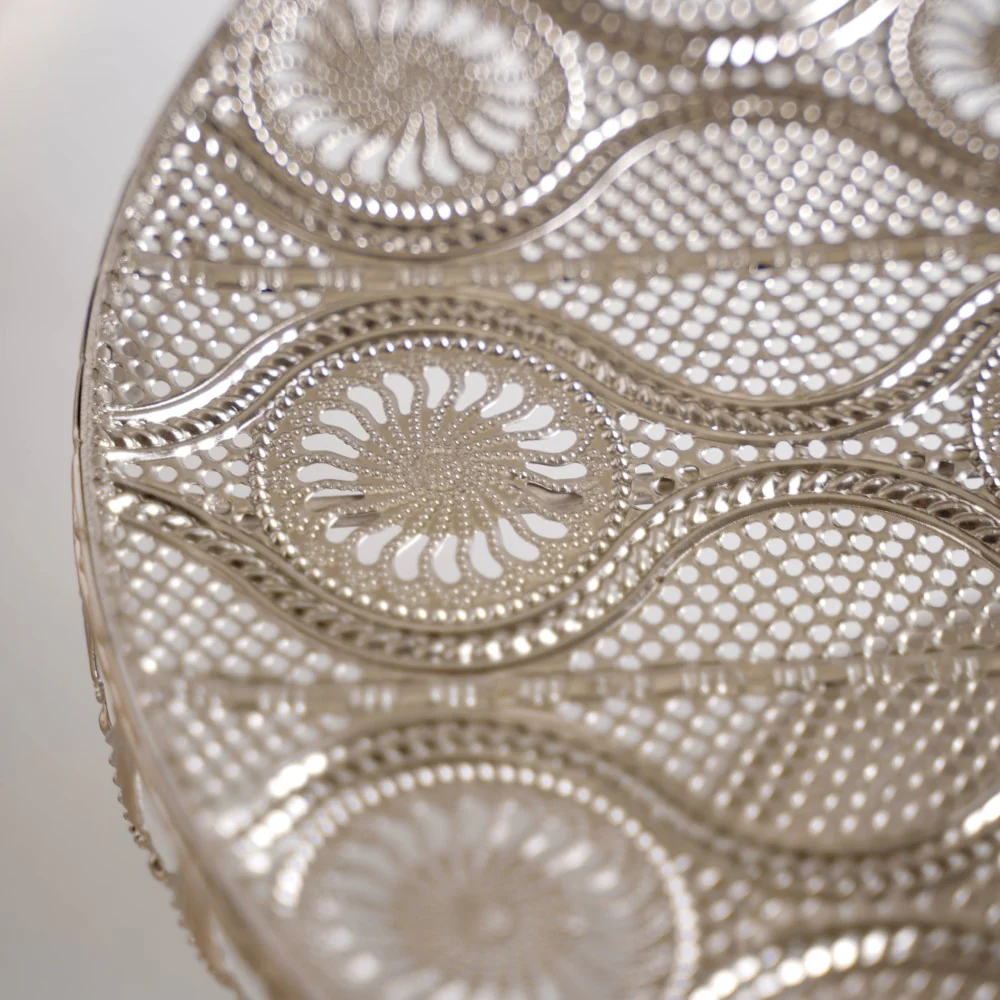 Filigree Metal Cake Stand Silver - Image 13