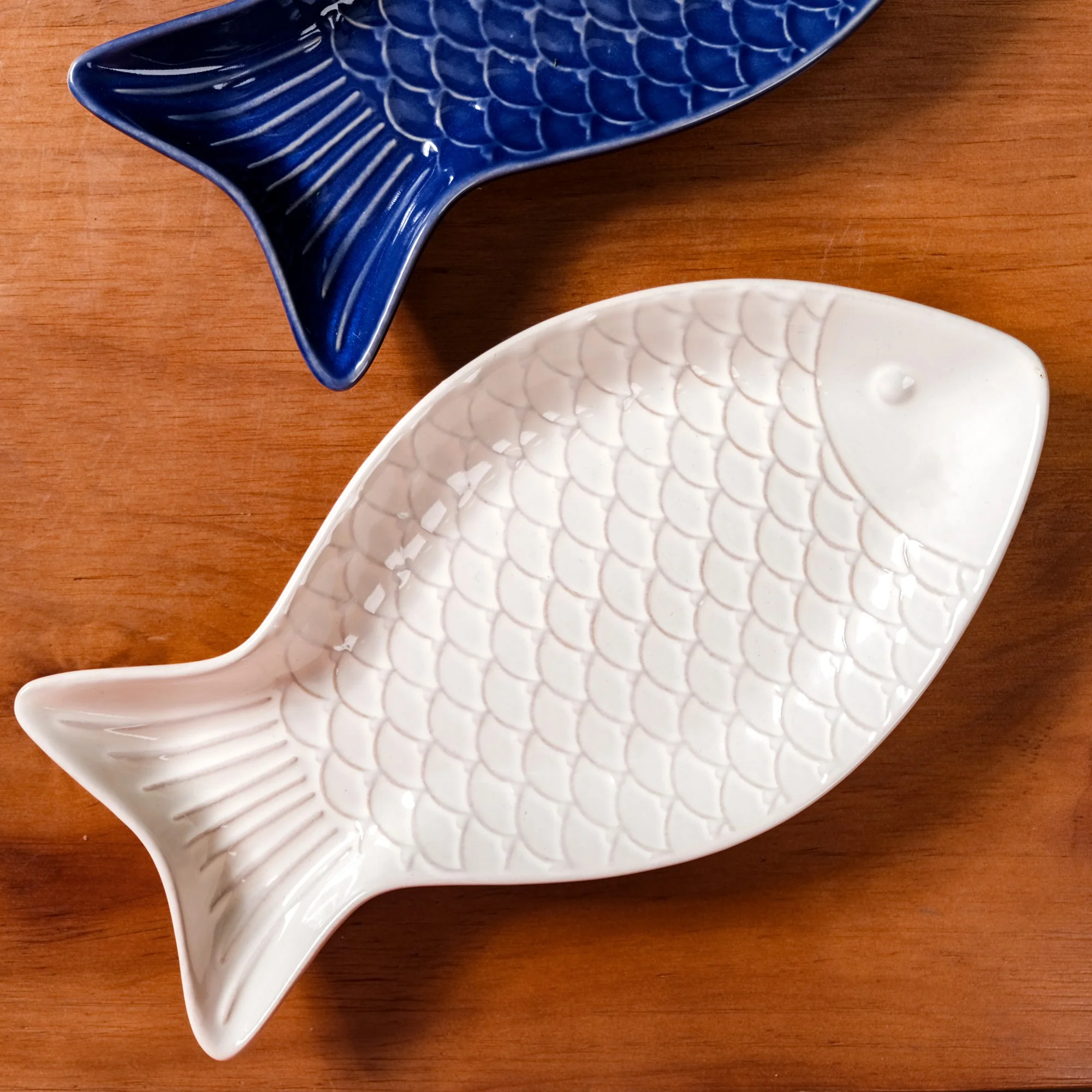 Fish Ceramic Platter Set Of 3 - Image 7