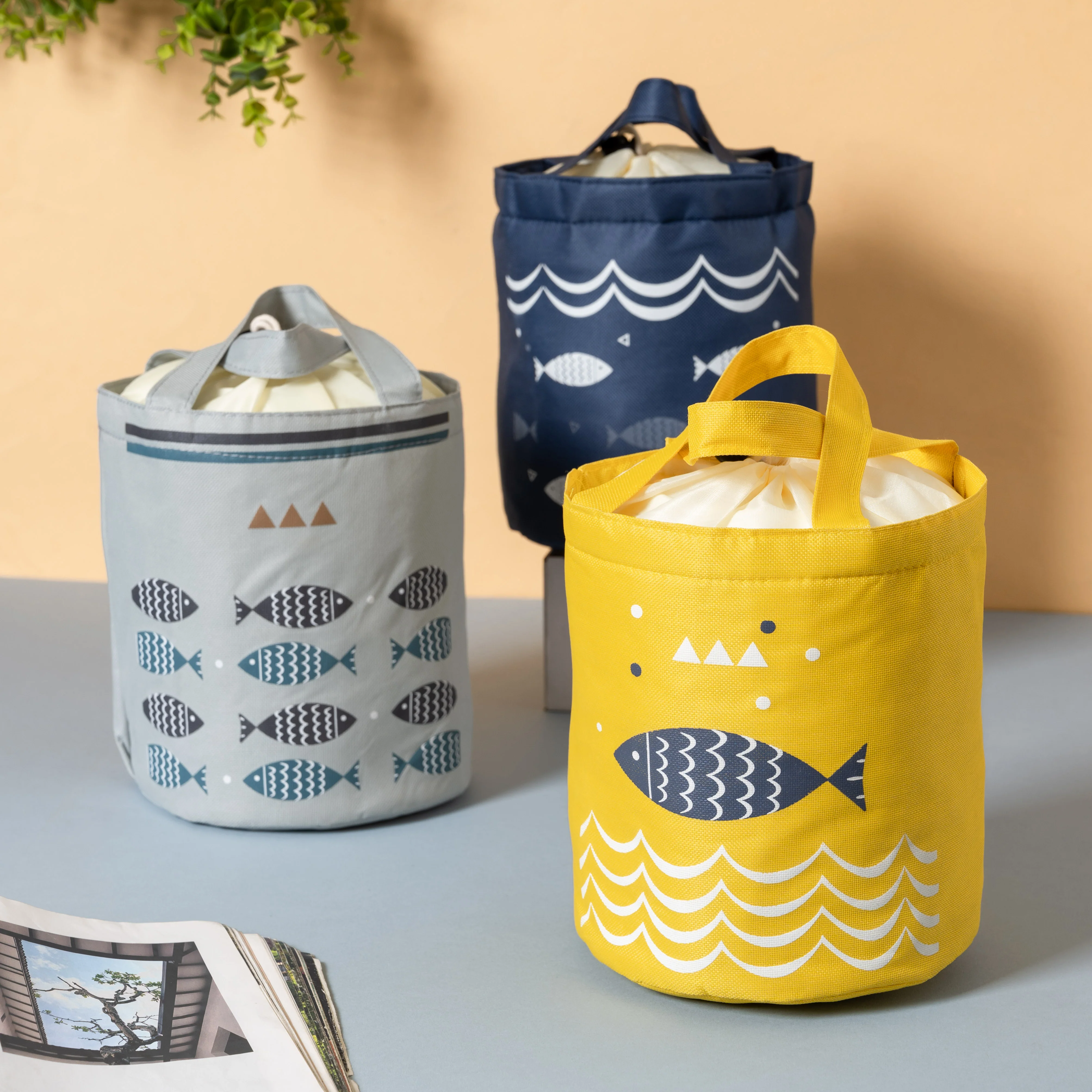 Fish Print Lunch Bag - Image 8