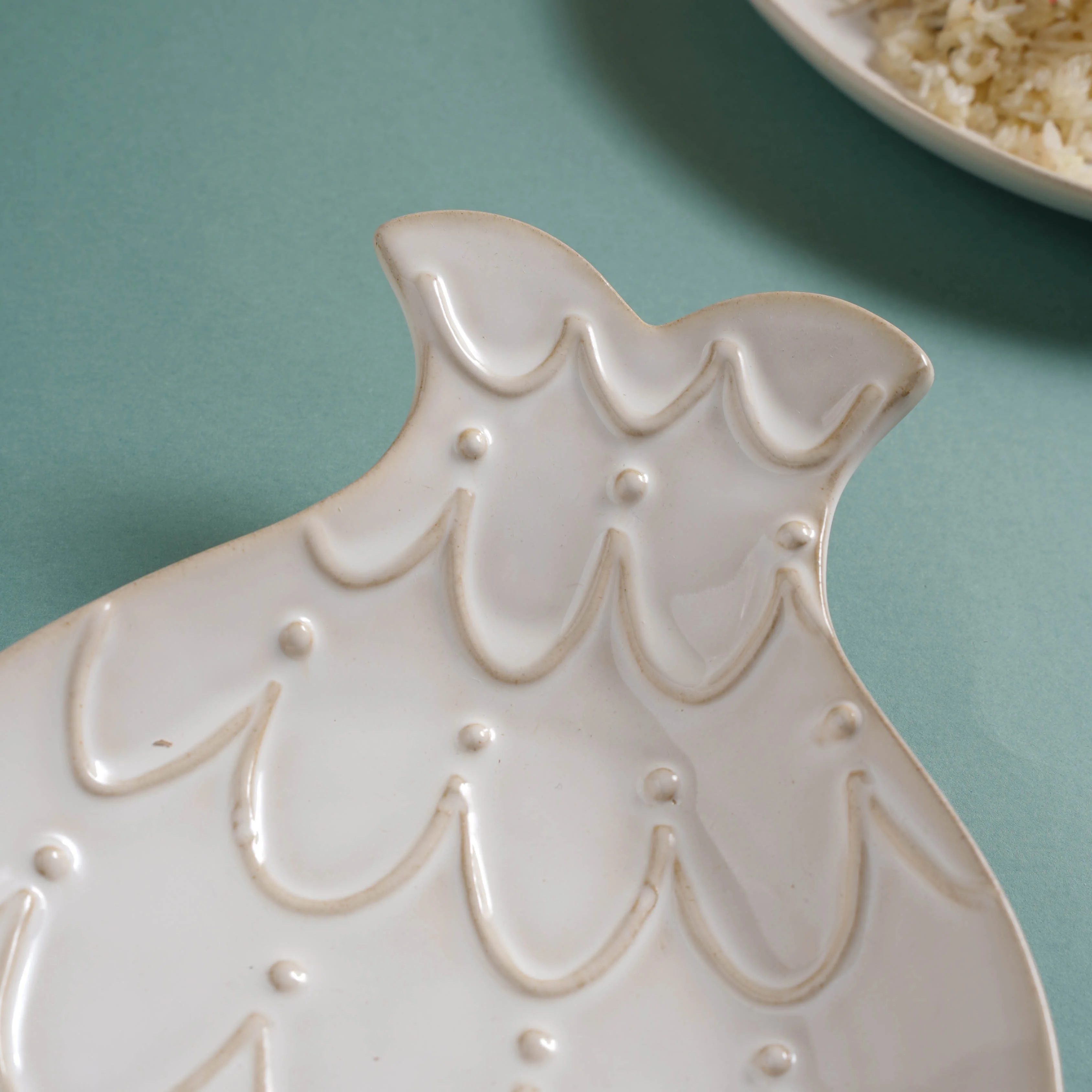 Fish Scales Textured Snack Plate 9 Inch - Image 8