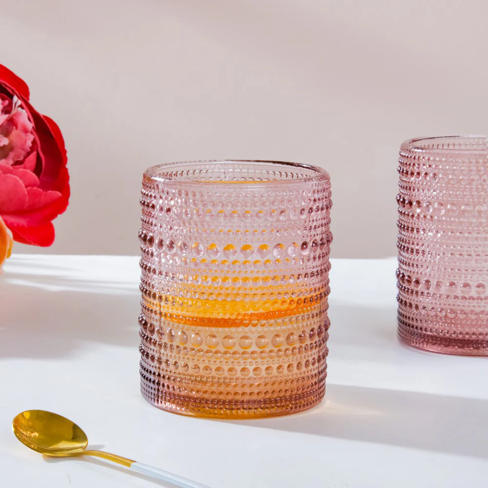 Fizz Crystal Glass Mauve Set Of 6 250ml - Image 6