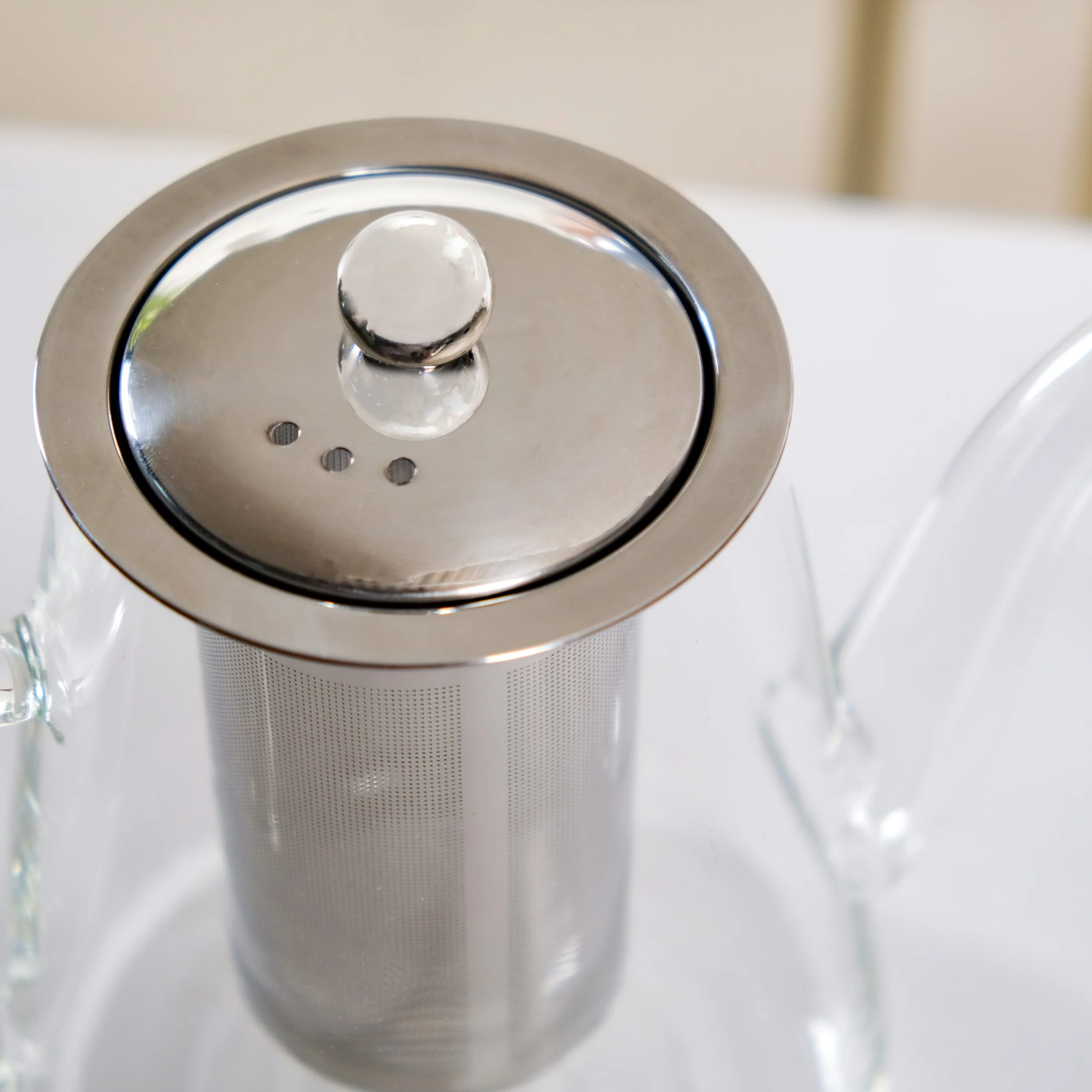 Flame Safe Borosilicate Glass Teapot With Strainer 1000ml - Image 6