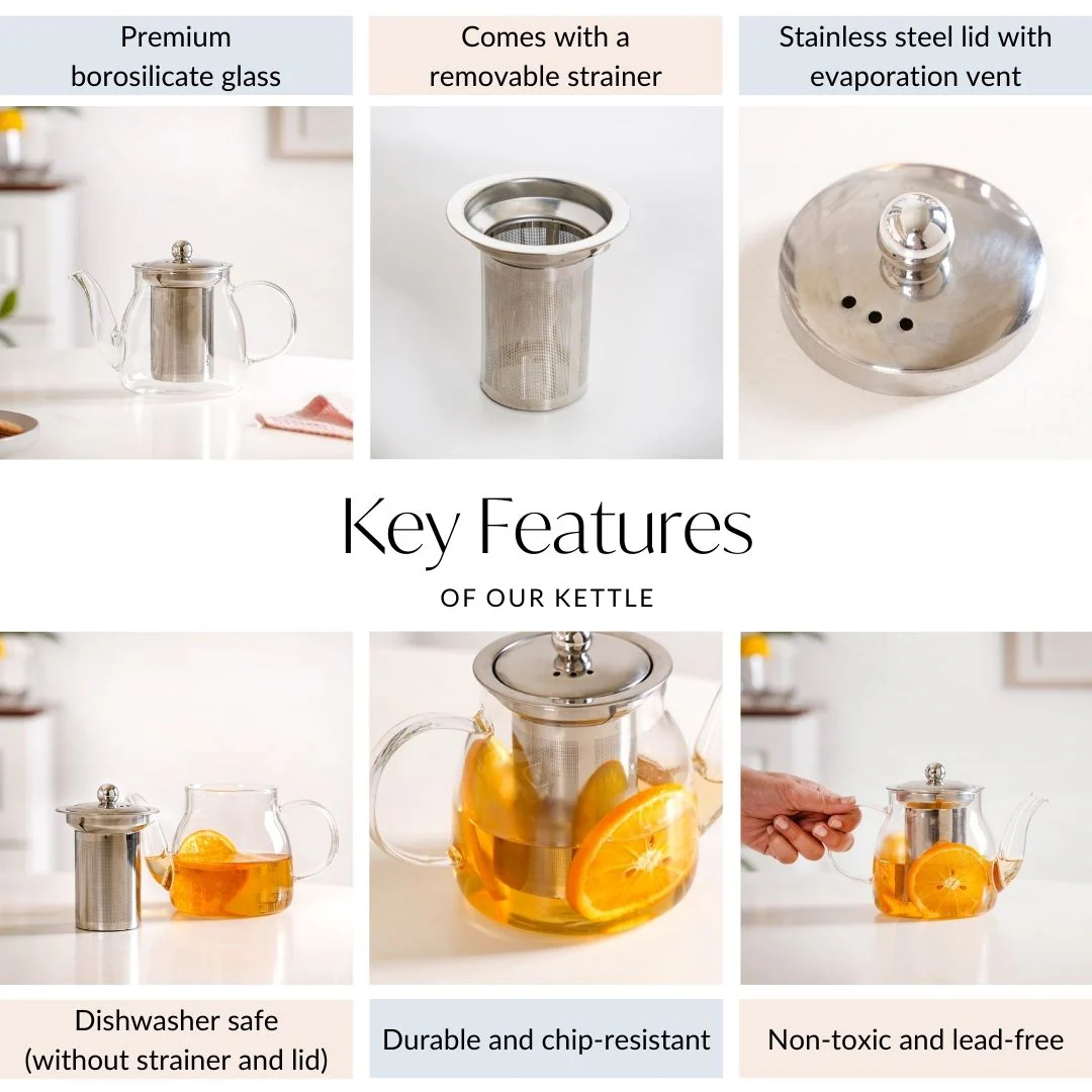 Flame Safe Kettle With Infuser 650ml - Image 4