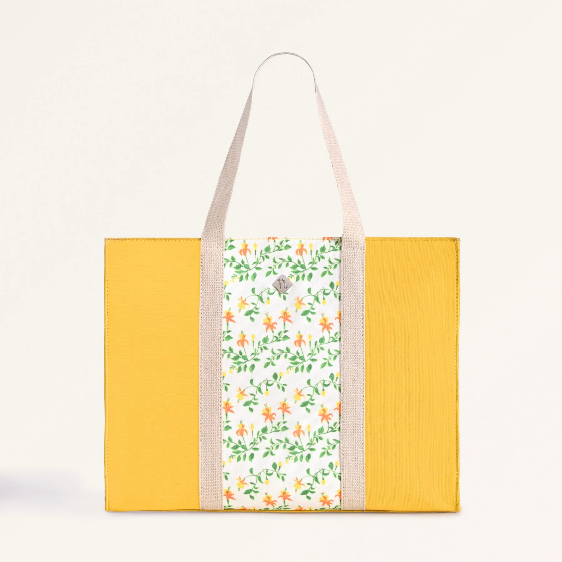 Floracore Canvas Tote Bag Yellow