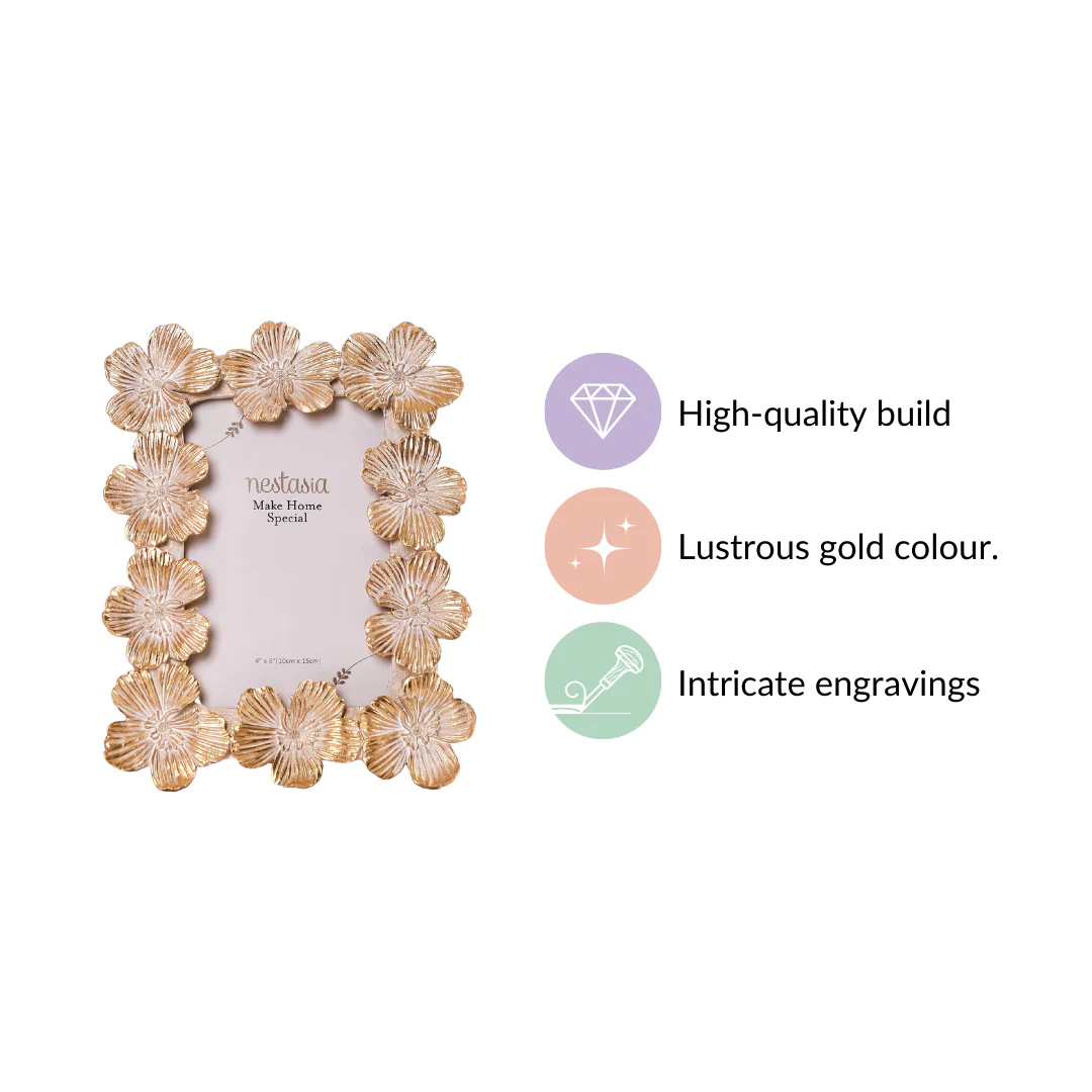 Floral Accent Picture Frame 8.5"x6.5" - Image 5