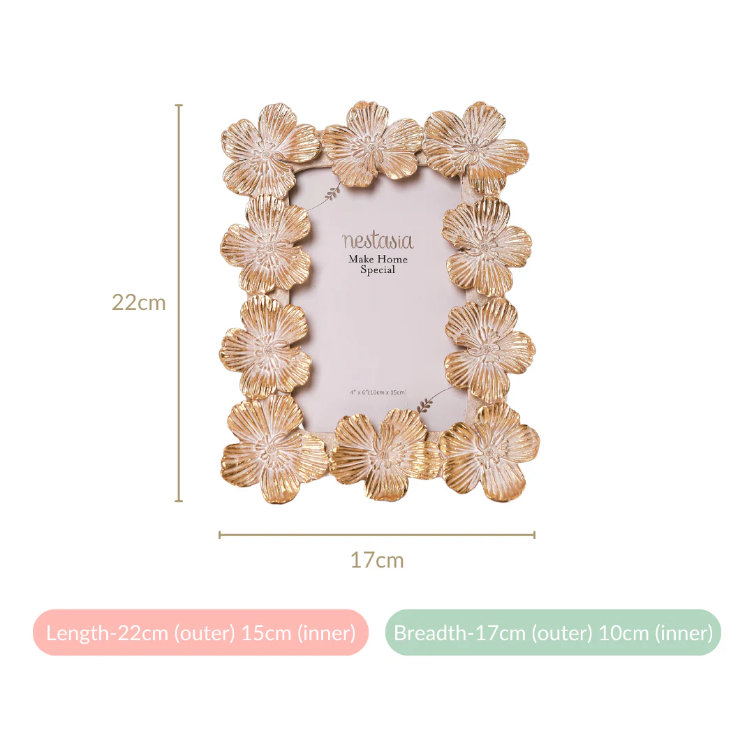 Floral Accent Picture Frame 8.5"x6.5" - Image 7