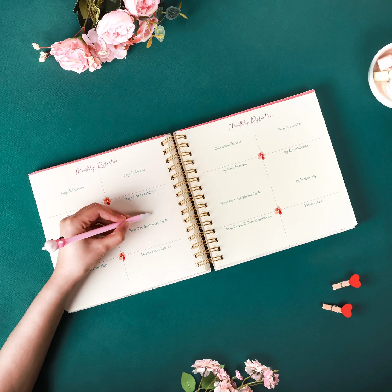 Floral Annual Undated Planner - Image 2