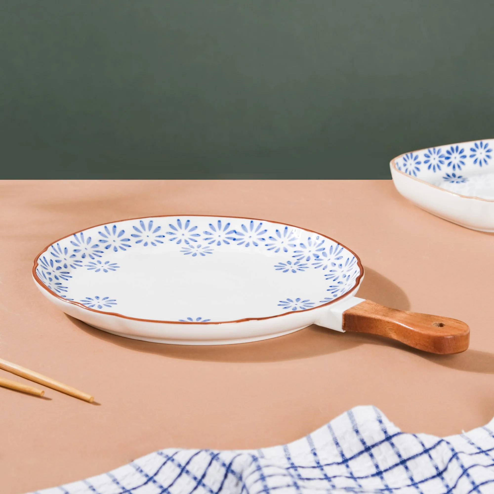 Floral Ceramic Pasta Plate - Image 4