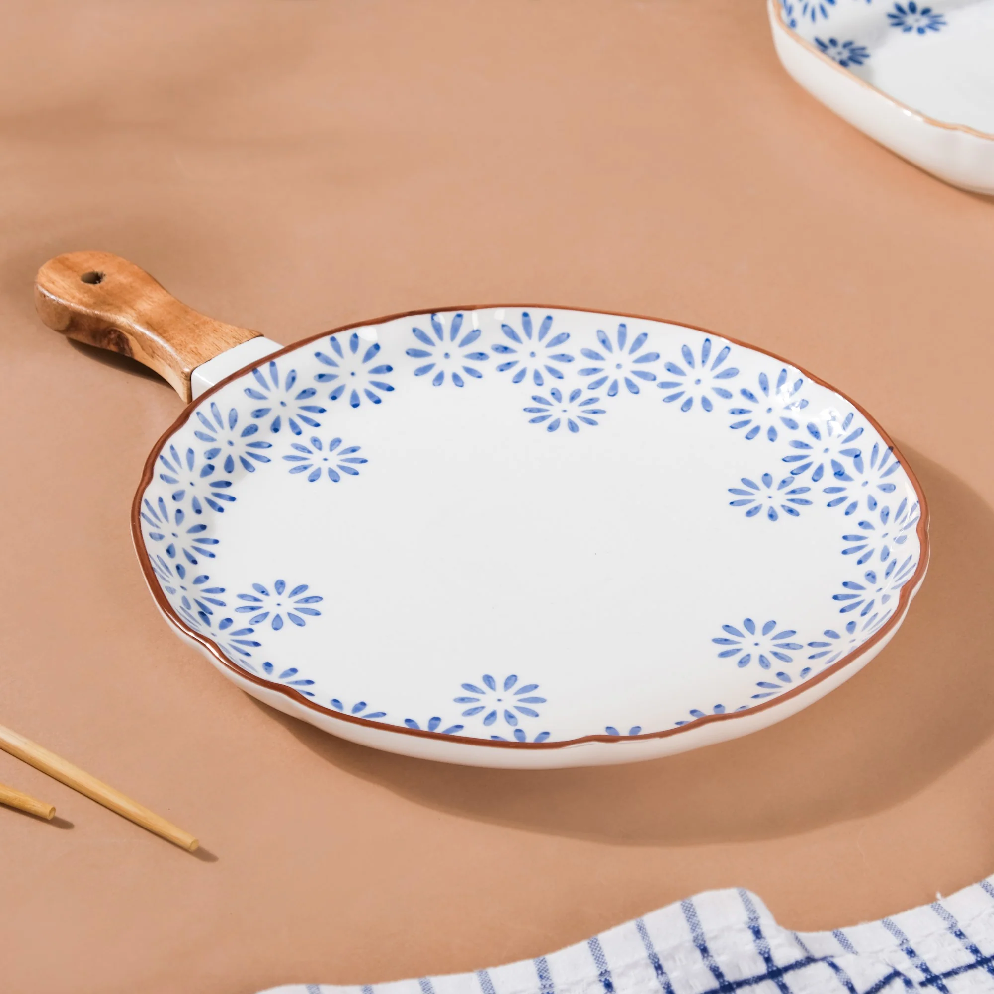 Floral Ceramic Pasta Plate - Image 5