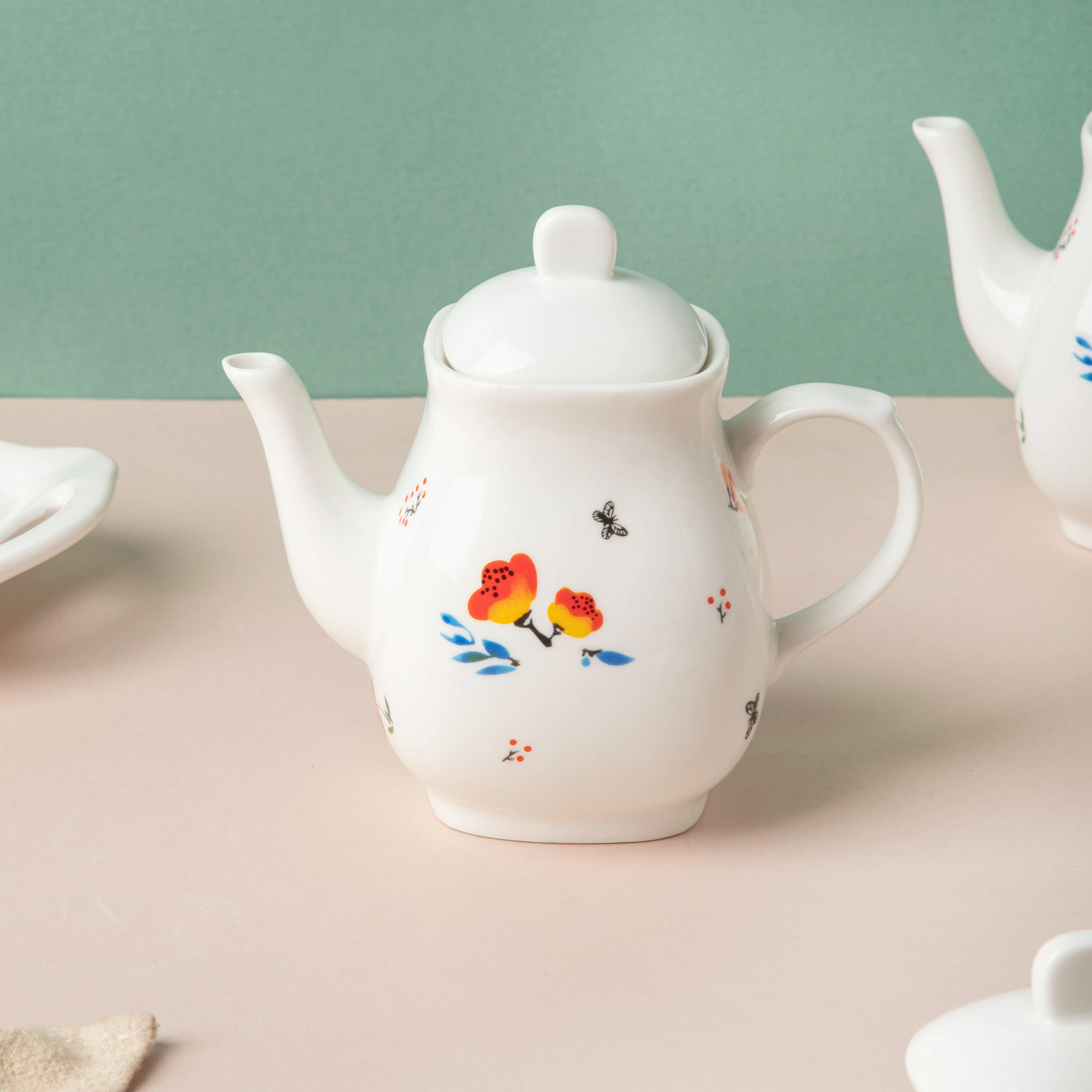 Floral Condiment Kettle Set Of 3 - Image 6