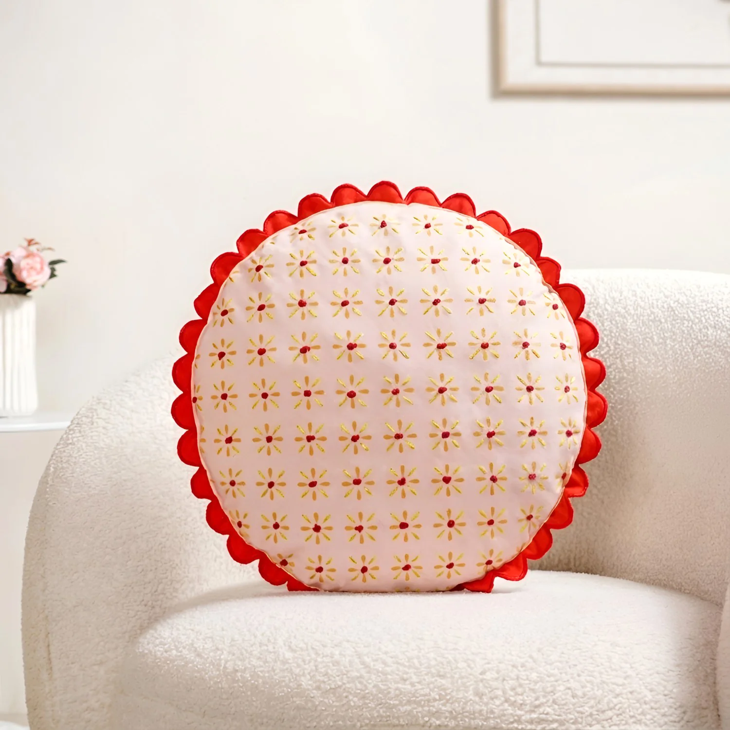 Bloom Era Gaillardia Cotton Cushion Cover 43cm