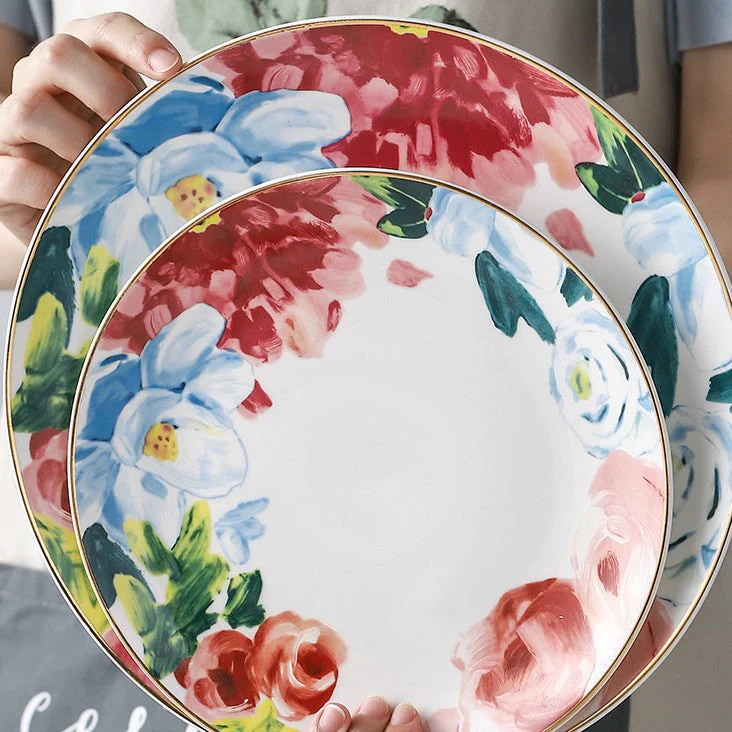 Floral Dinner Plate - Image 2