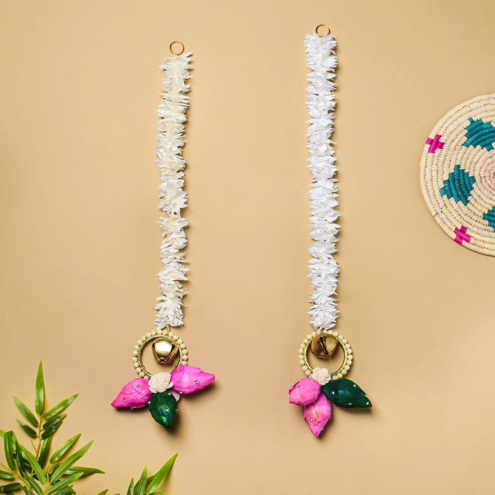 Floral Embellished Wall Hanging Set of 2 - Image 7
