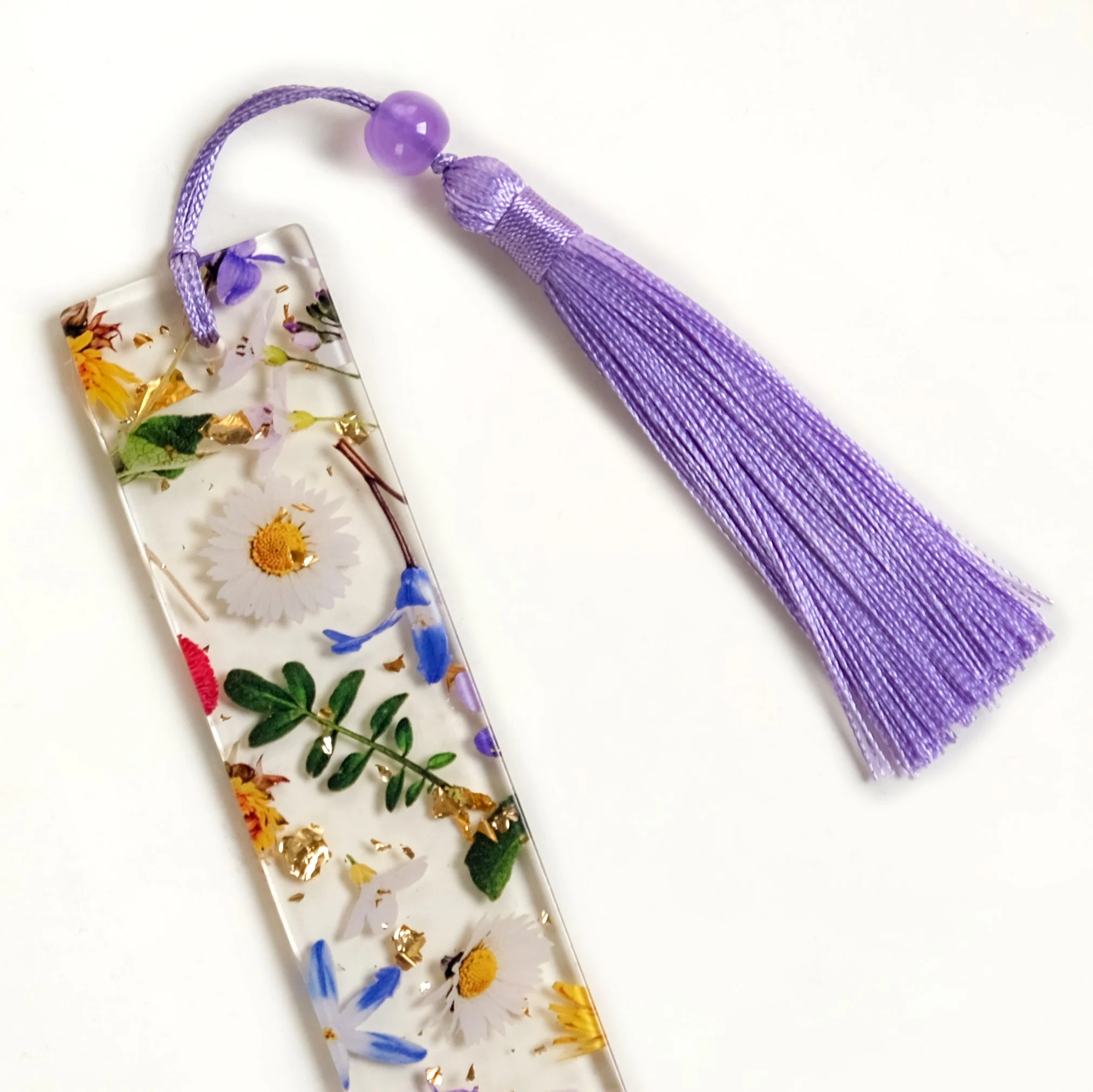 Floral Fables Resin Bookmark With Tassel - Image 6
